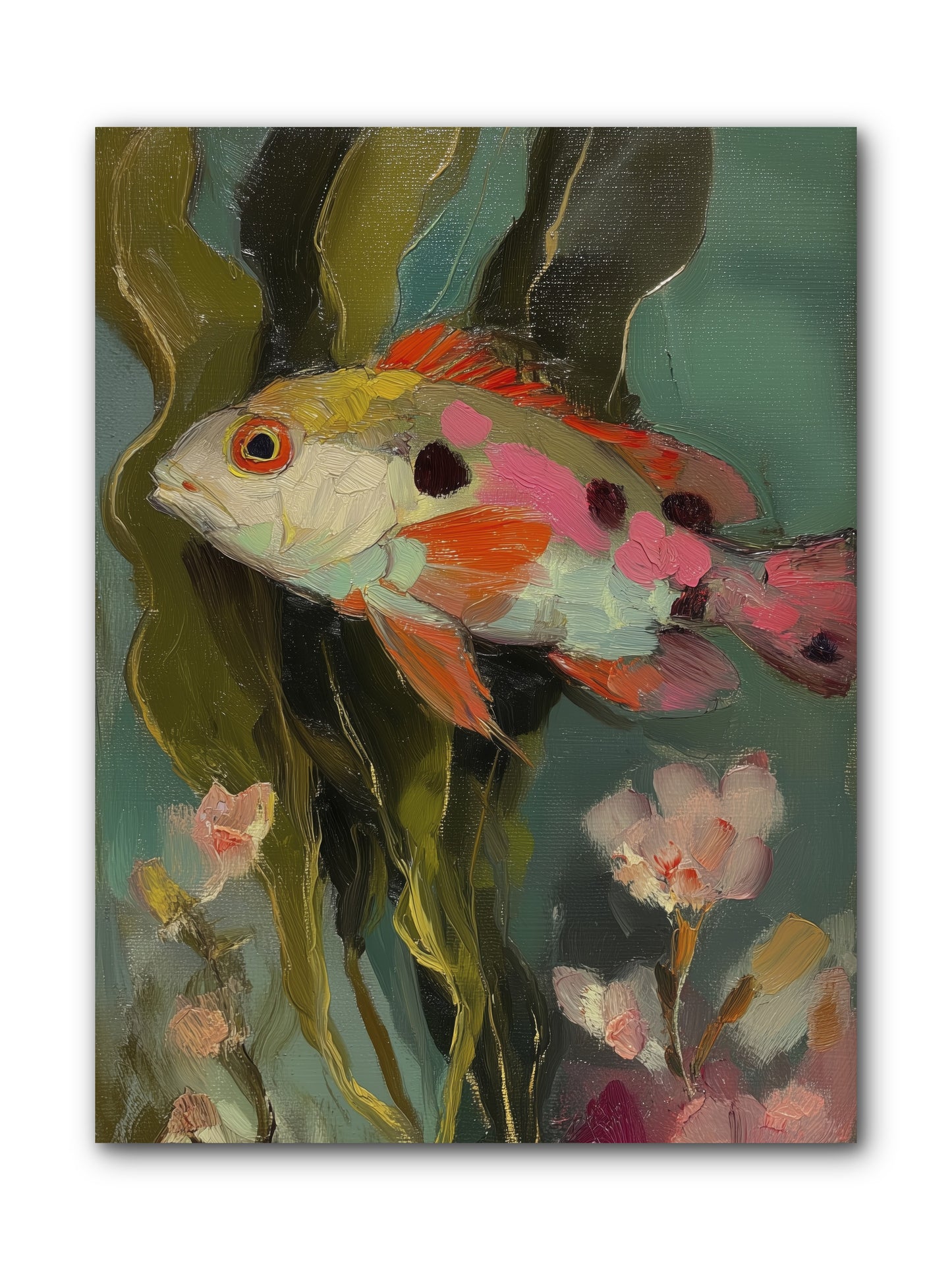 Honeyed Jewel  -- Wrapped Canvas 9x12