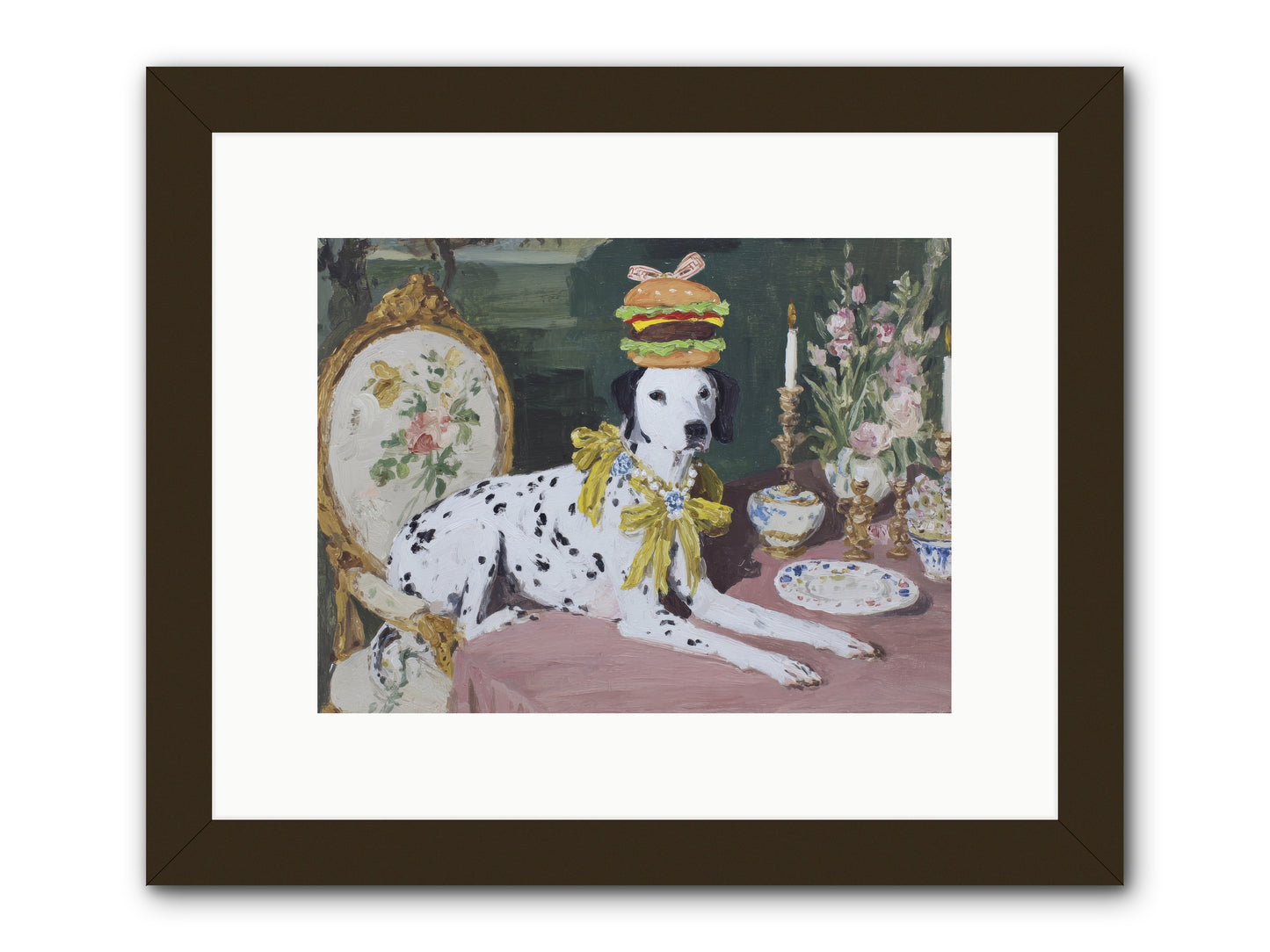 Honeyed Moments Pause -- Framed Print - Black 12x9