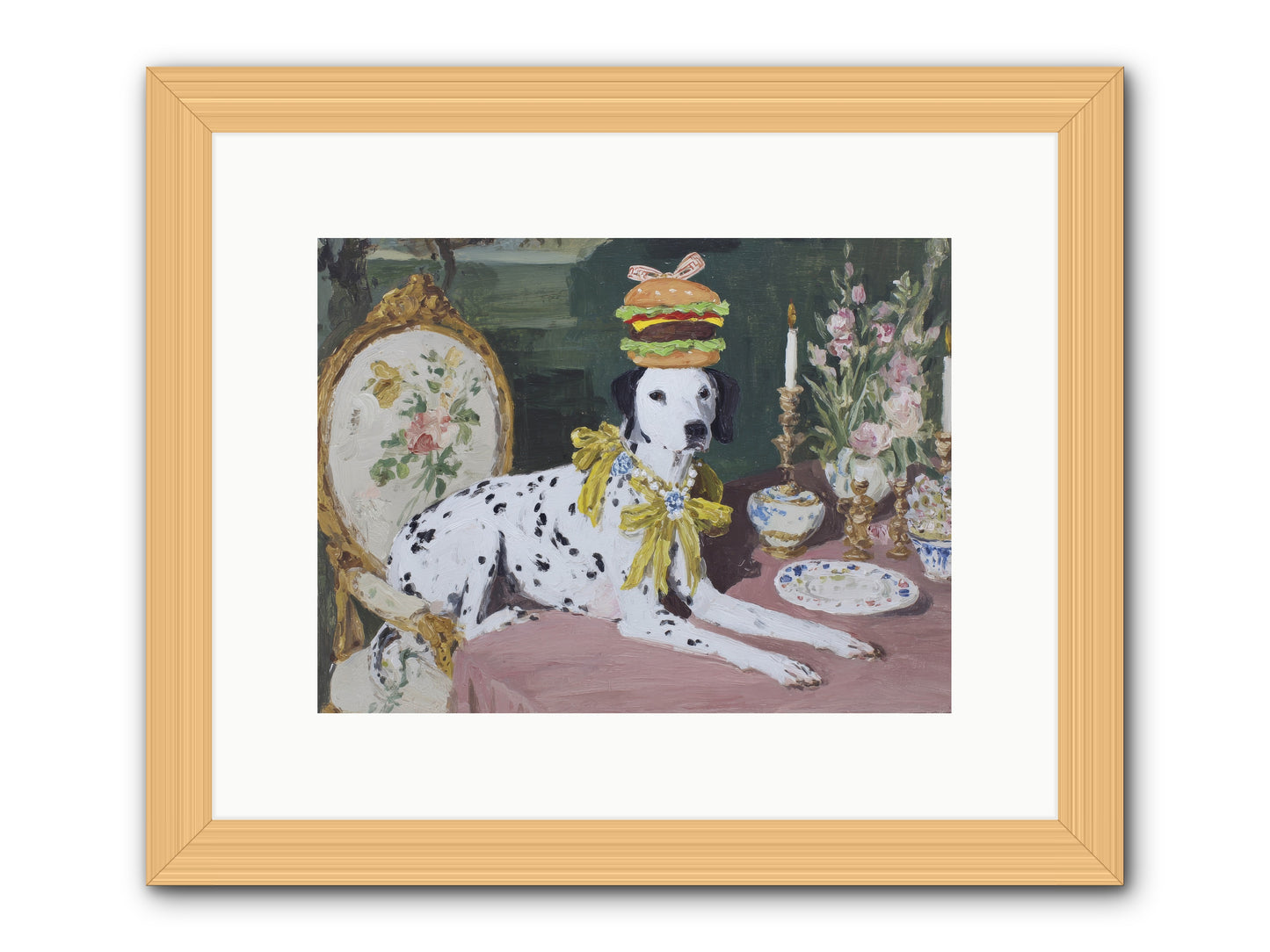 Honeyed Moments Pause -- Framed Print - Natural 12x9