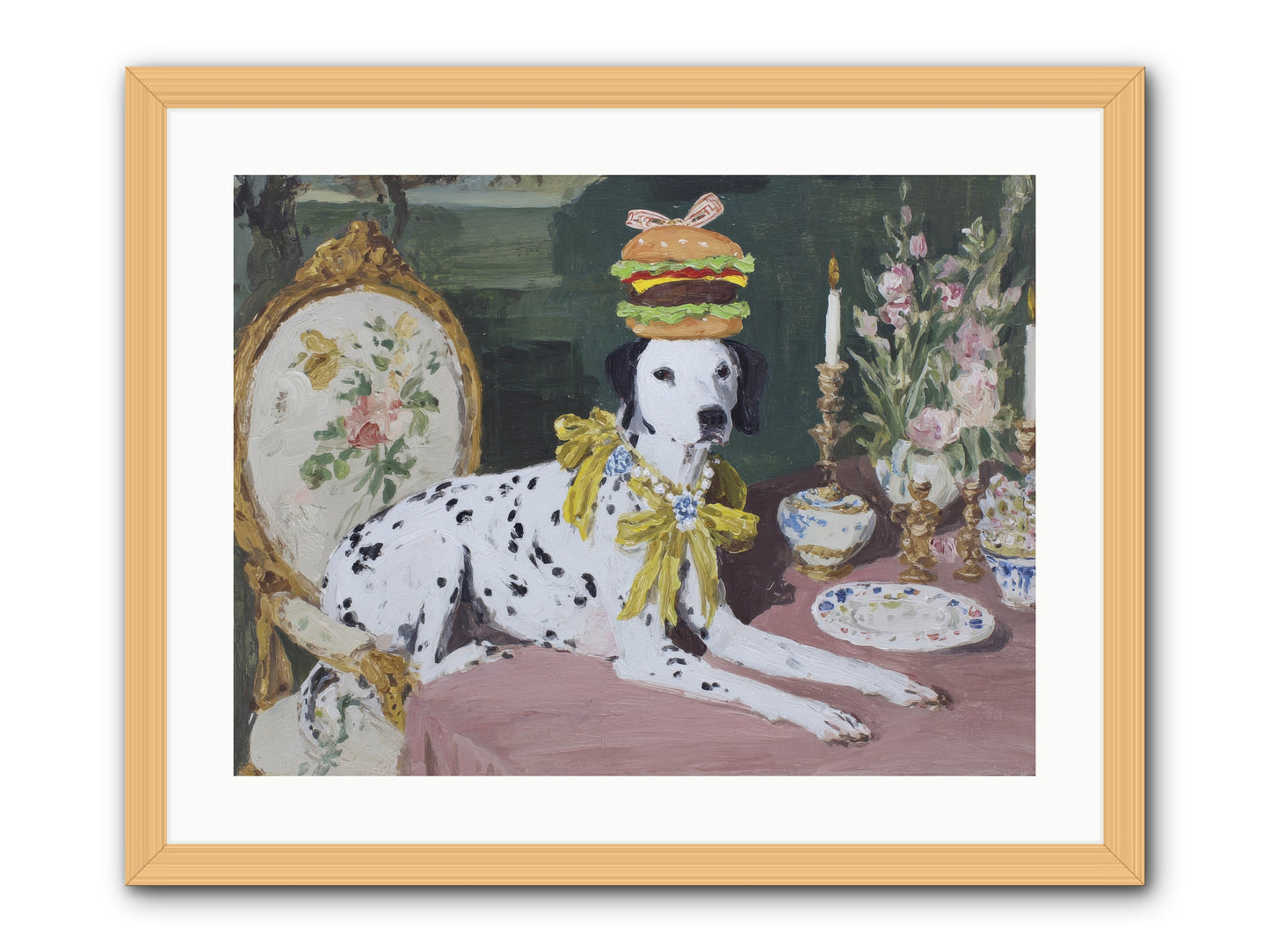 Honeyed Moments Pause -- Framed Print - Natural 24x18