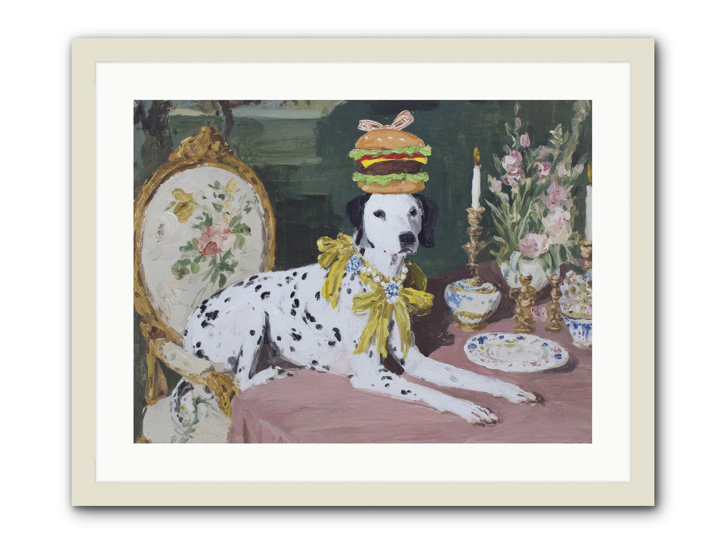 Honeyed Moments Pause -- Framed Print - White 24x18