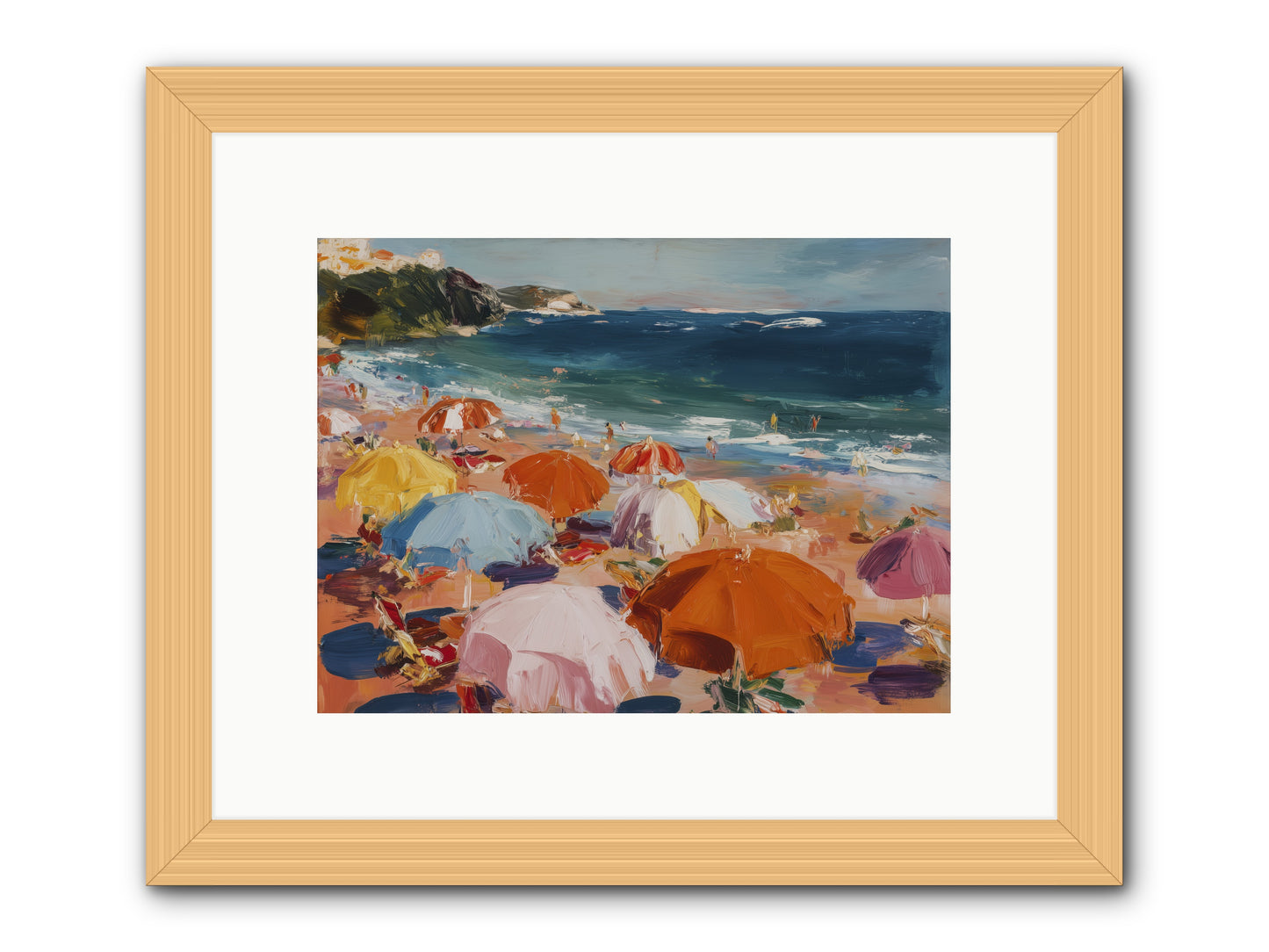 Honeyed Realm -- Framed Print - Natural 12x9