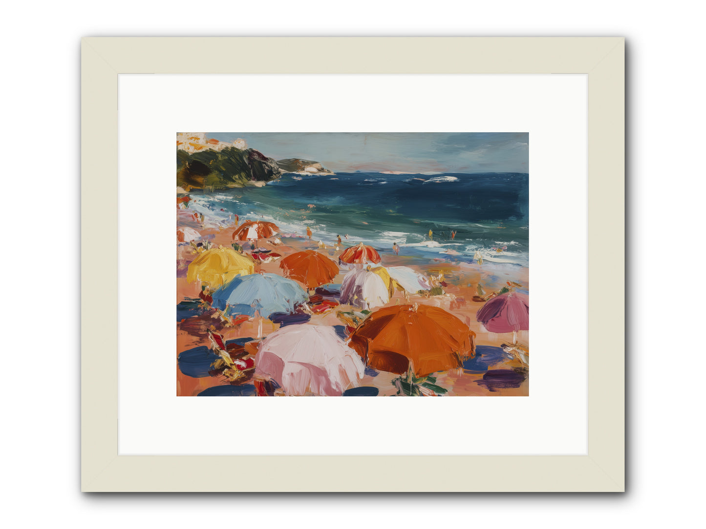 Honeyed Realm -- Framed Print - White 12x9