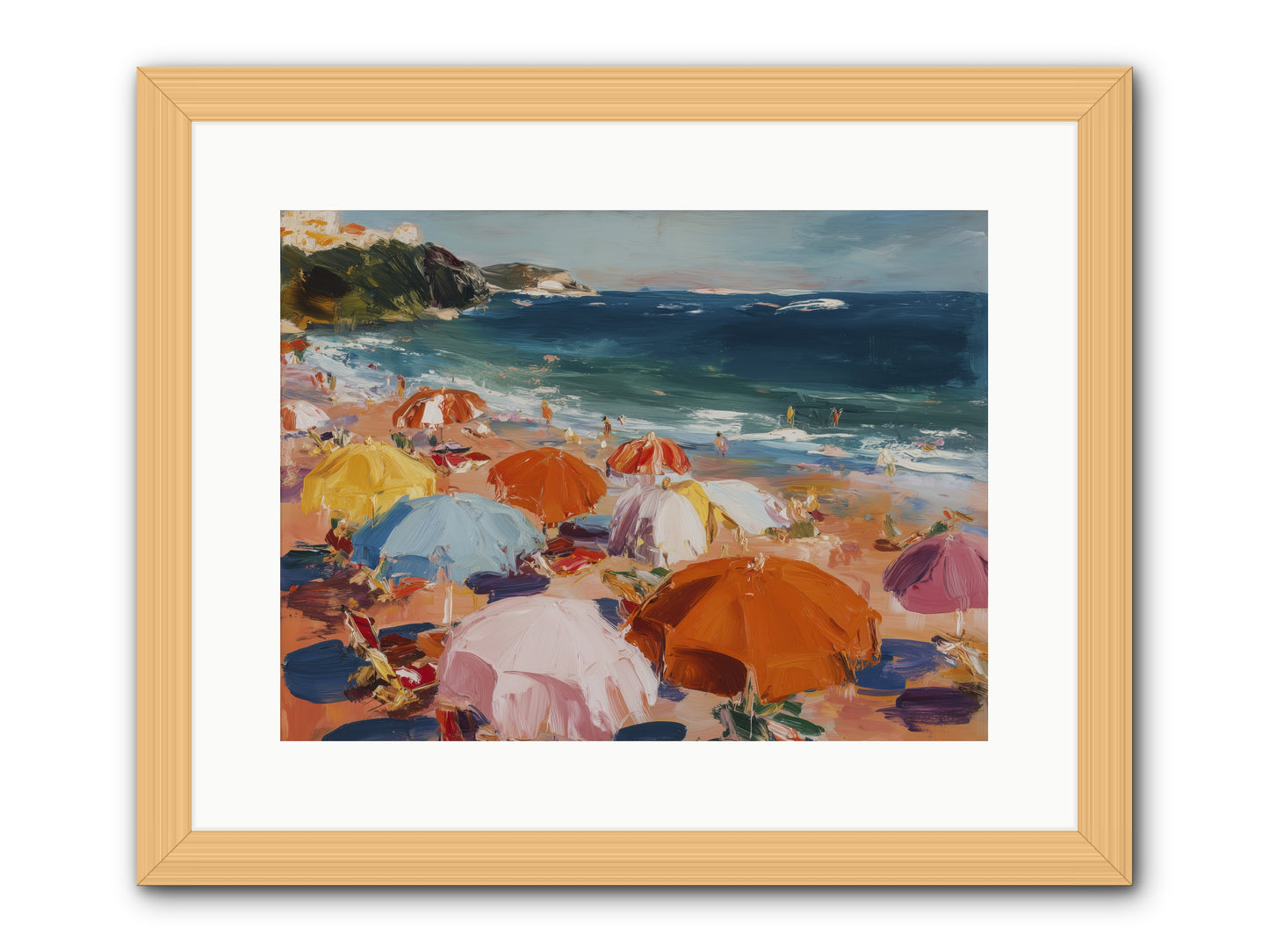 Honeyed Realm -- Framed Print - Natural 16x12