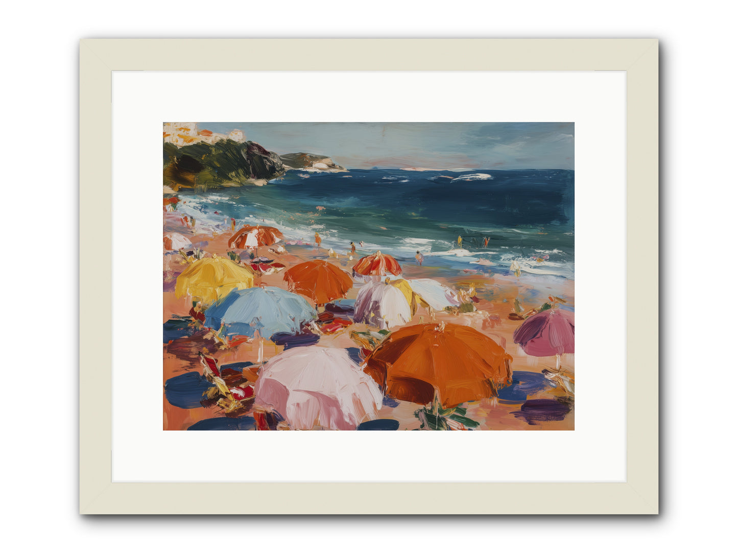 Honeyed Realm -- Framed Print - White 16x12