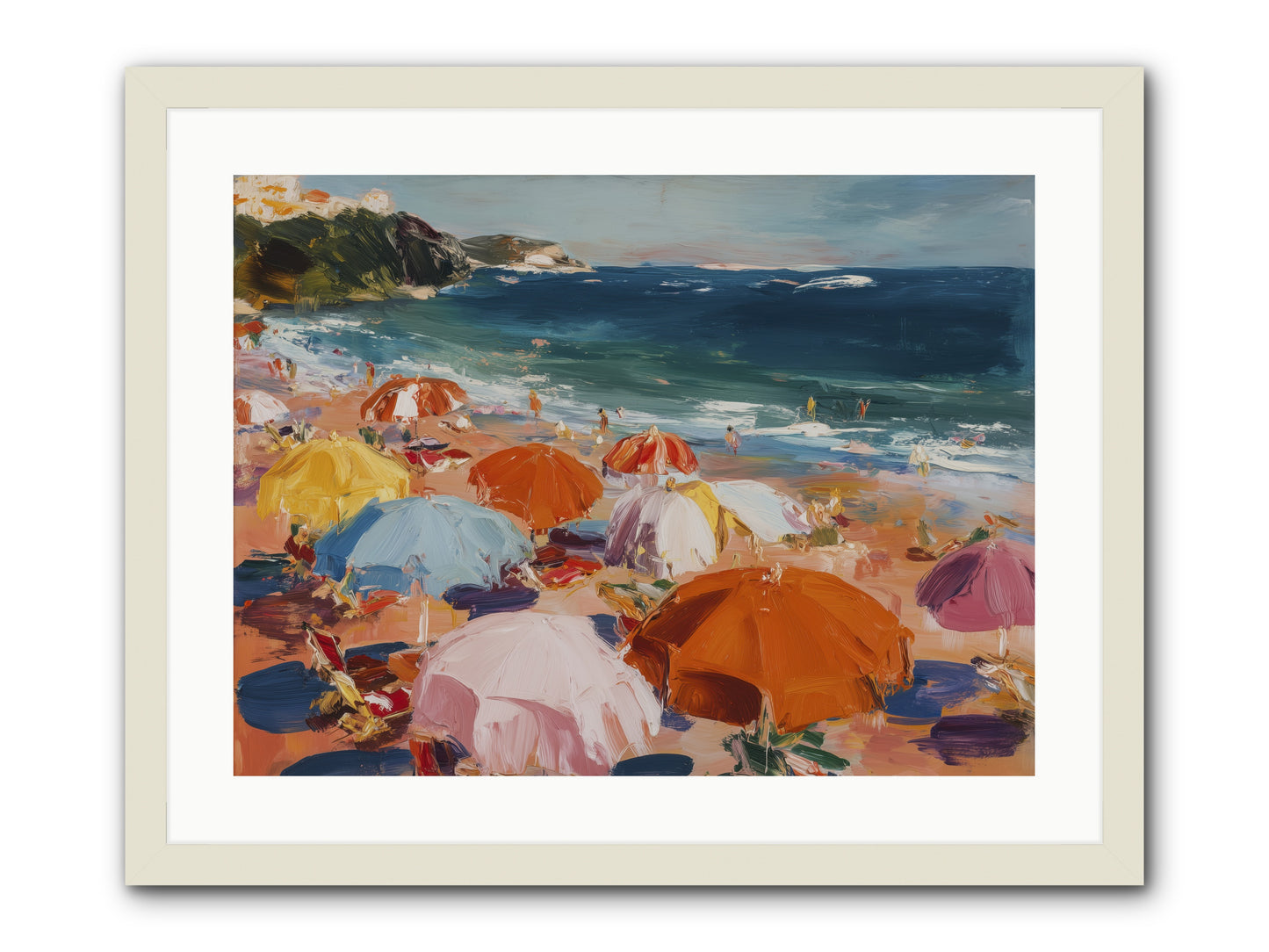 Honeyed Realm -- Framed Print - White 24x18