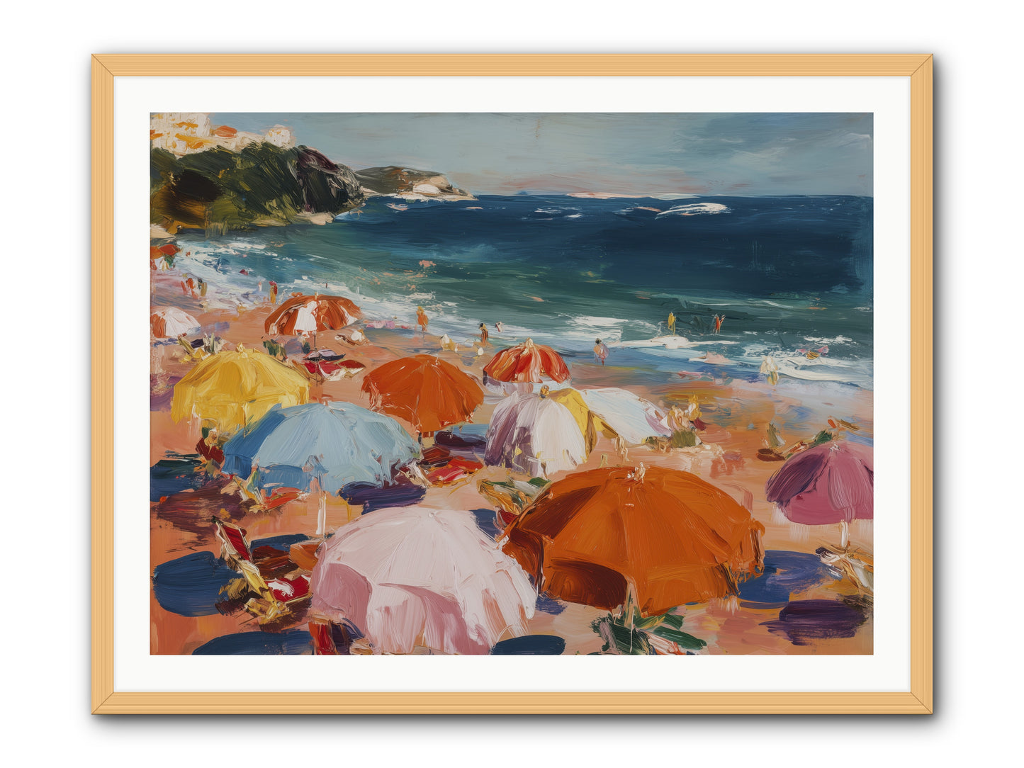 Honeyed Realm -- Framed Print - Natural 40x30