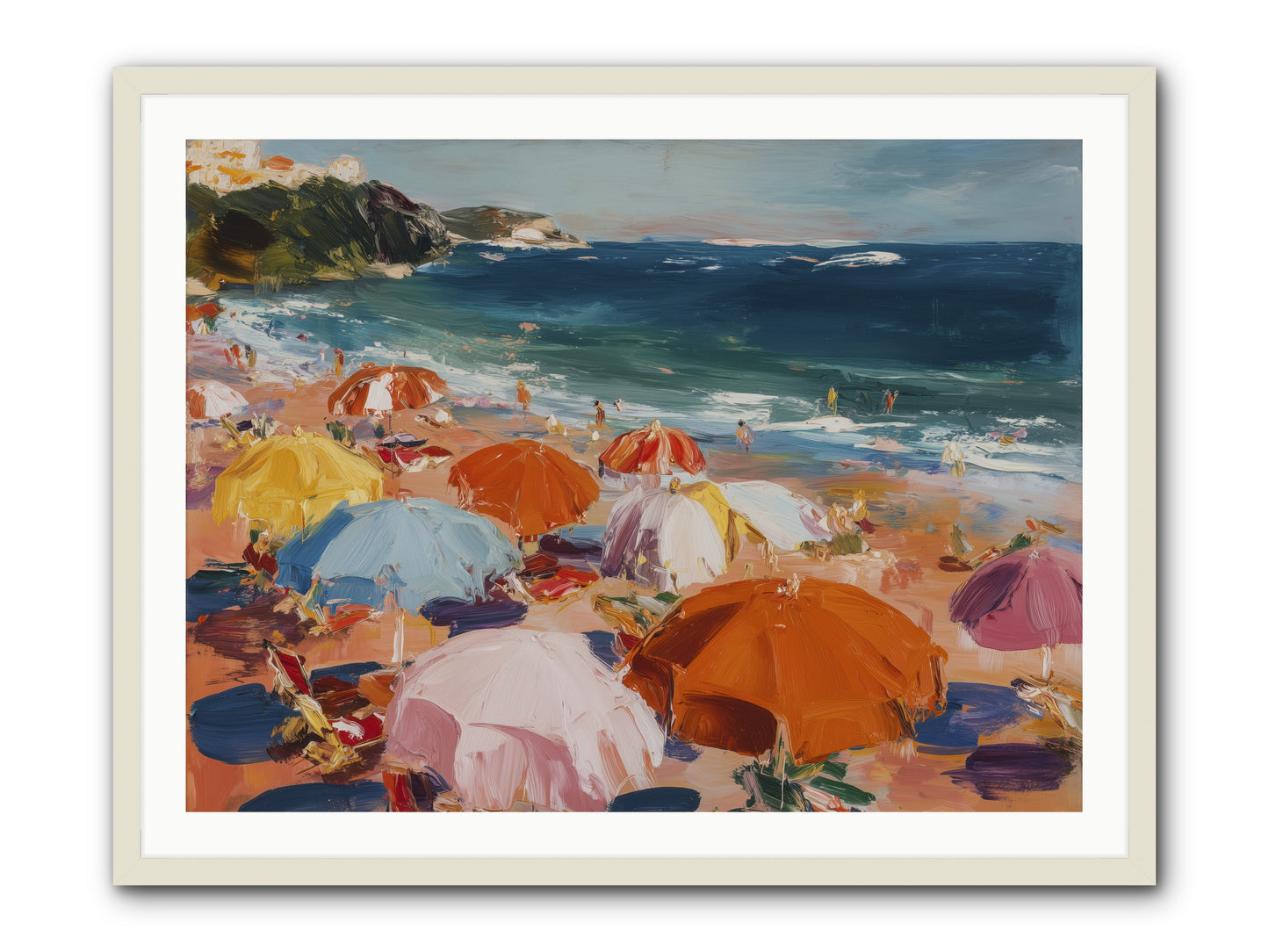Honeyed Realm -- Framed Print - White 40x30