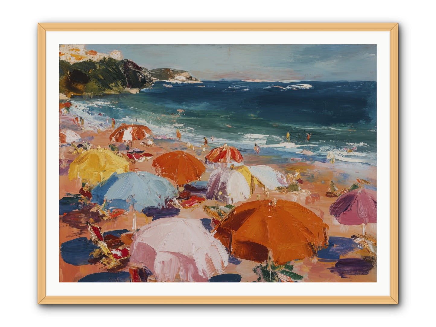 Honeyed Realm -- Framed Print - Natural 48x36