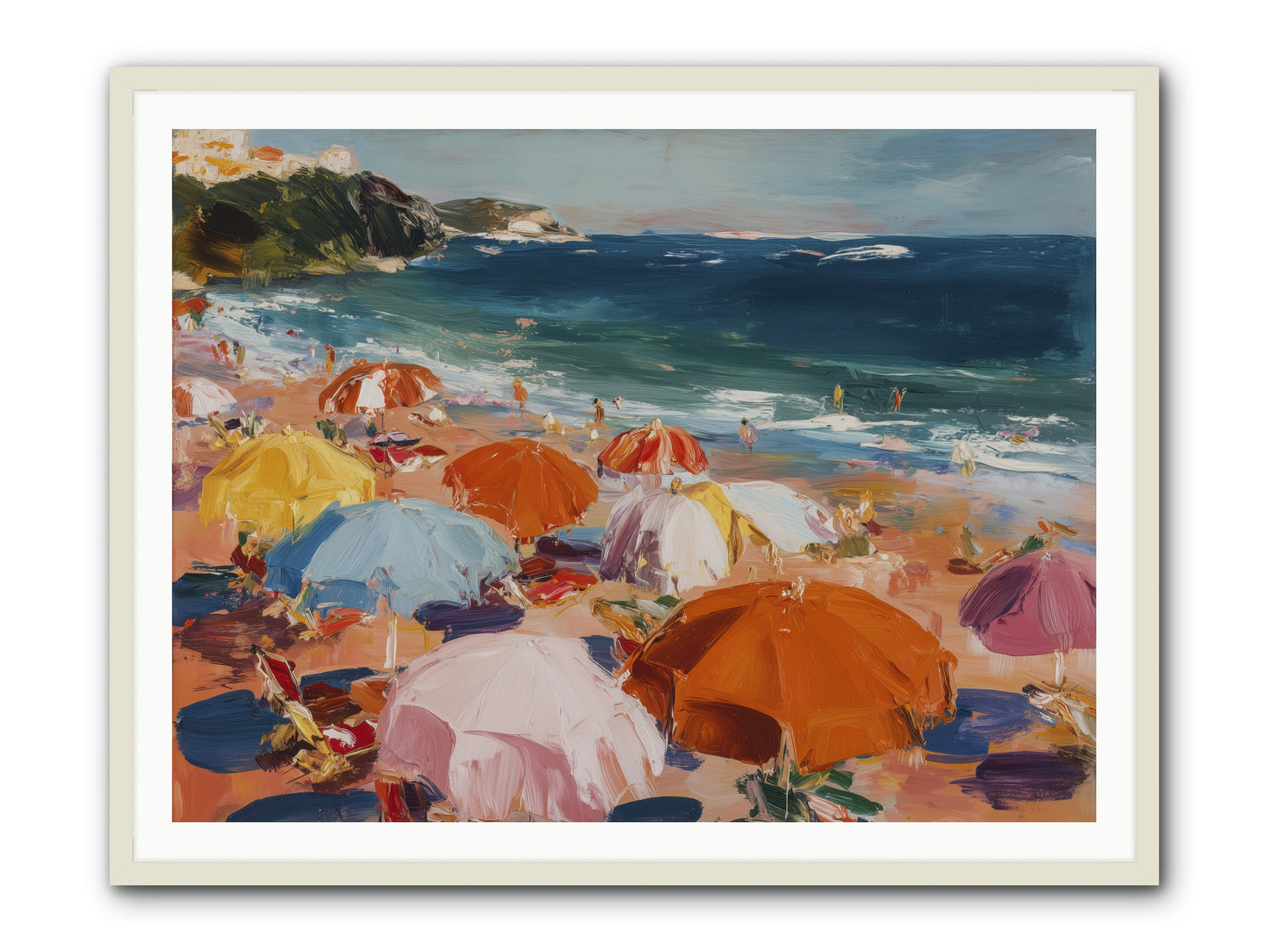 Honeyed Realm -- Framed Print - White 48x36