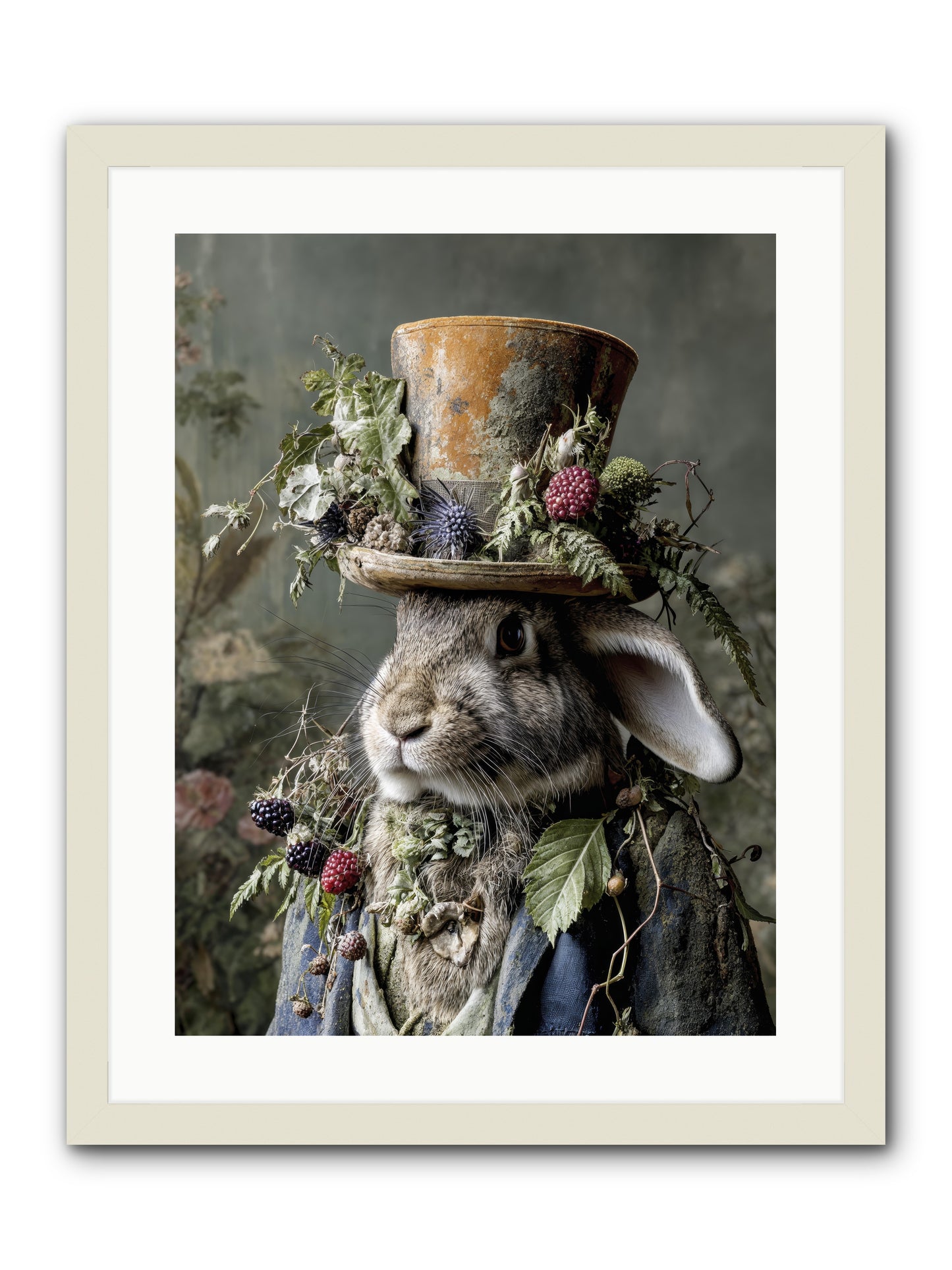 Honeyed Secrets -- Framed Print - White 18x24