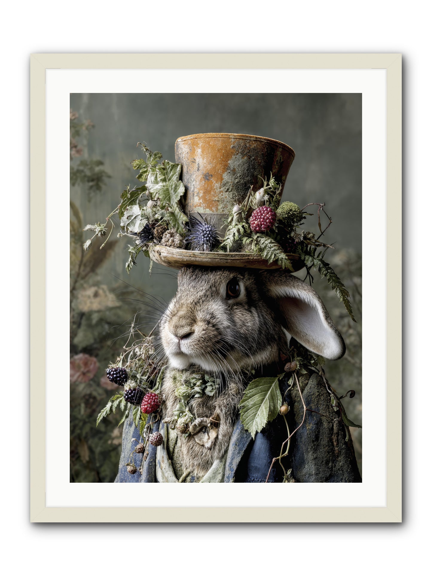 Honeyed Secrets -- Framed Print - White 24x32