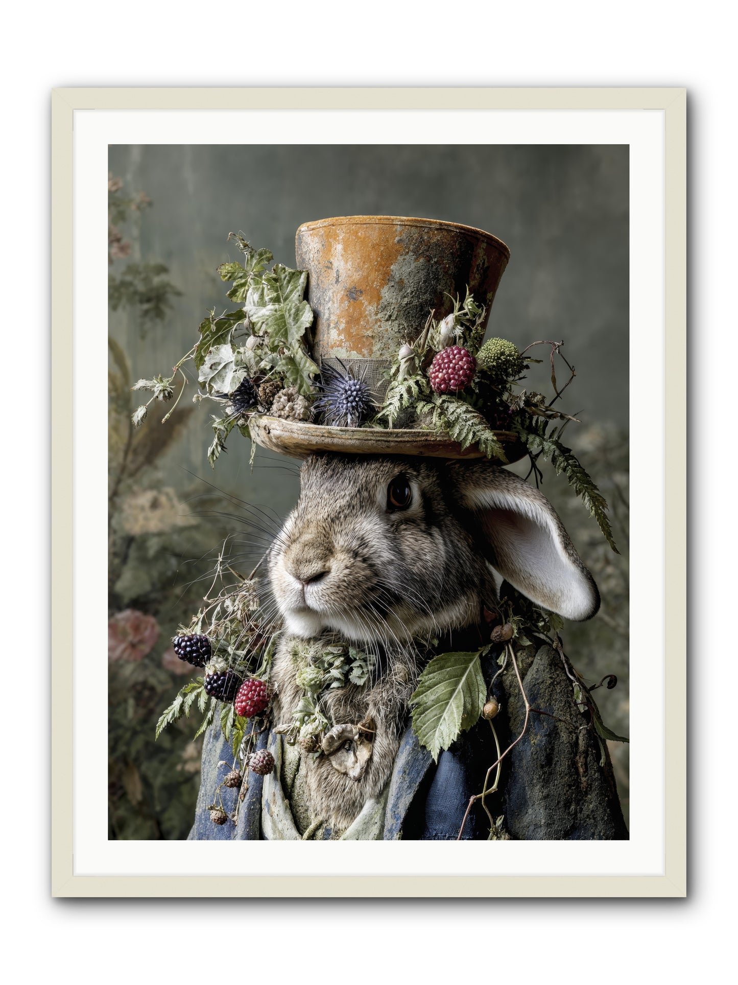 Honeyed Secrets -- Framed Print - White 30x40
