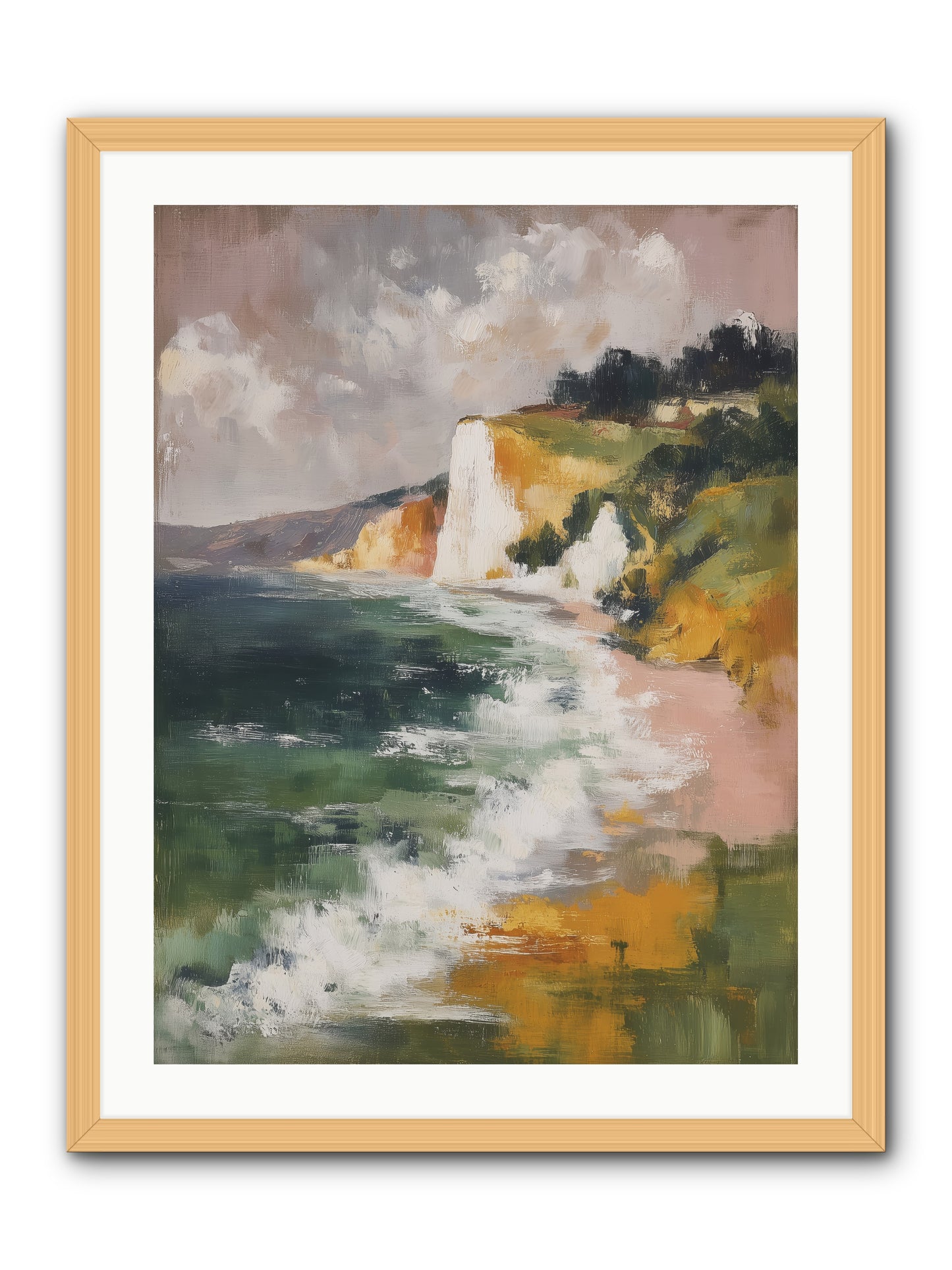 Honeysuckle Summer -- Framed Print - Natural 24x32