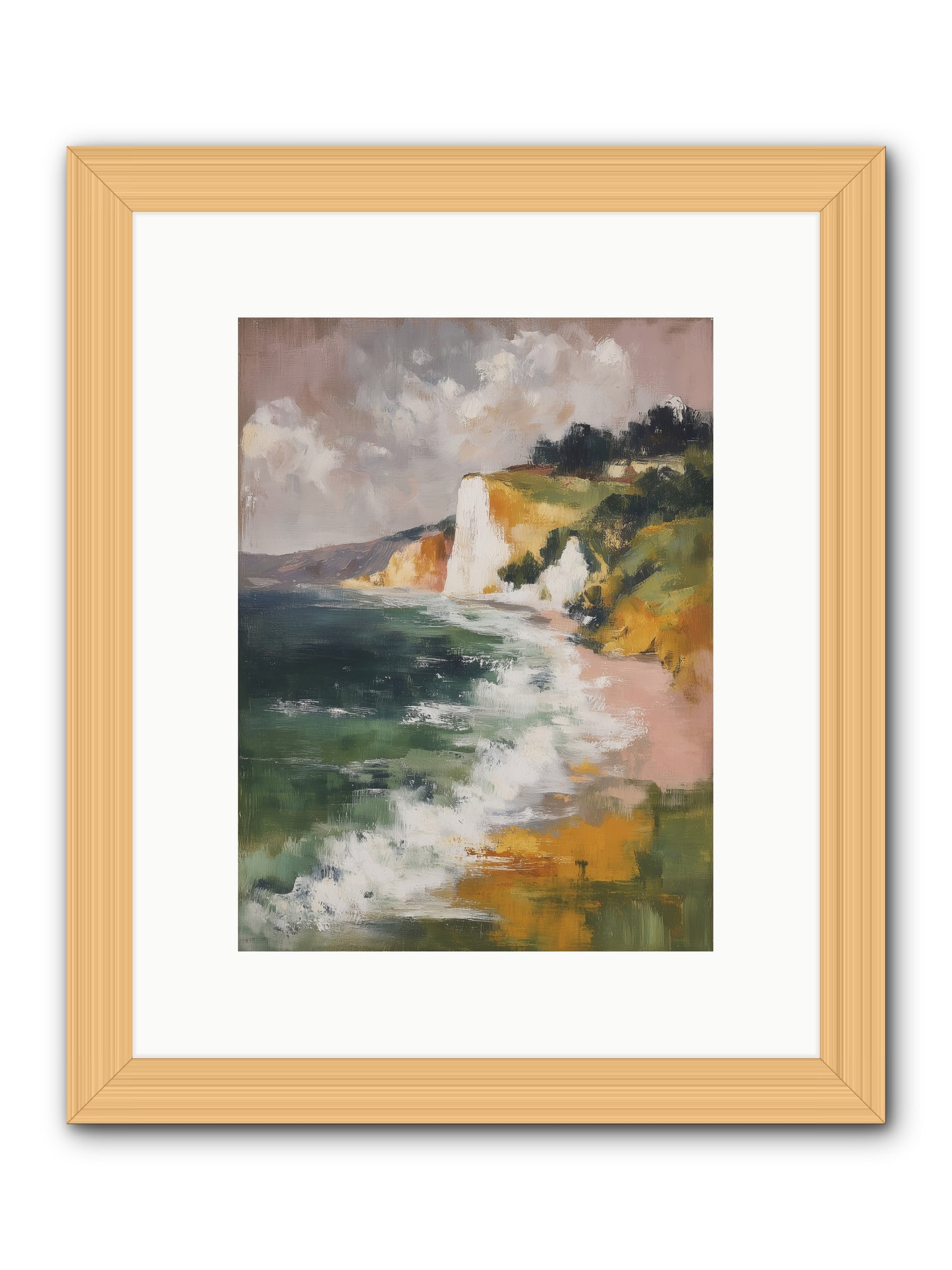 Honeysuckle Summer -- Framed Print - Natural 9x12
