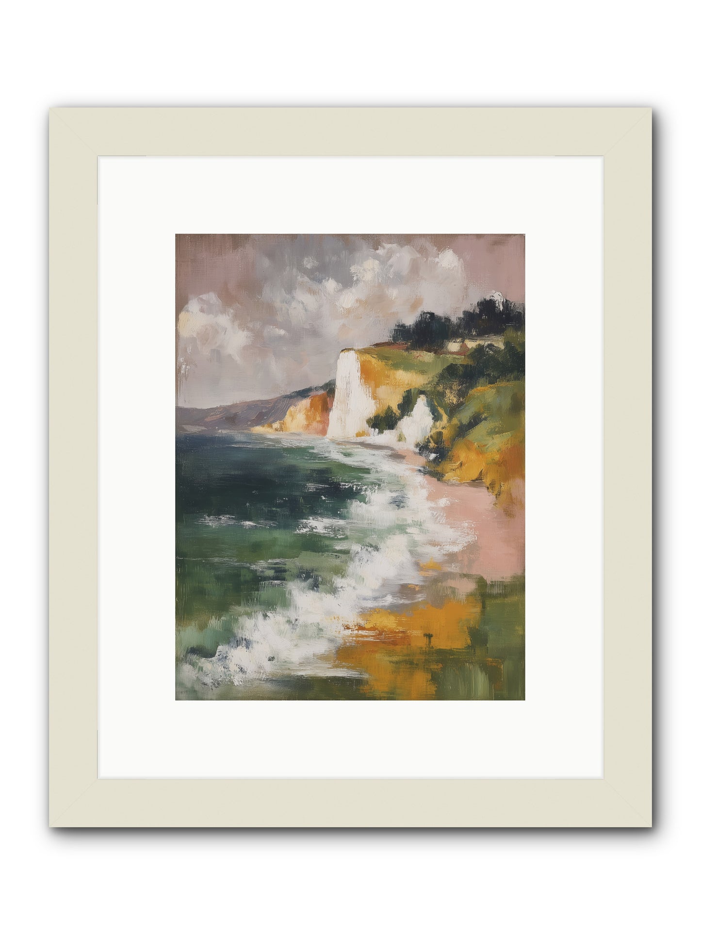 Honeysuckle Summer -- Framed Print - White 9x12
