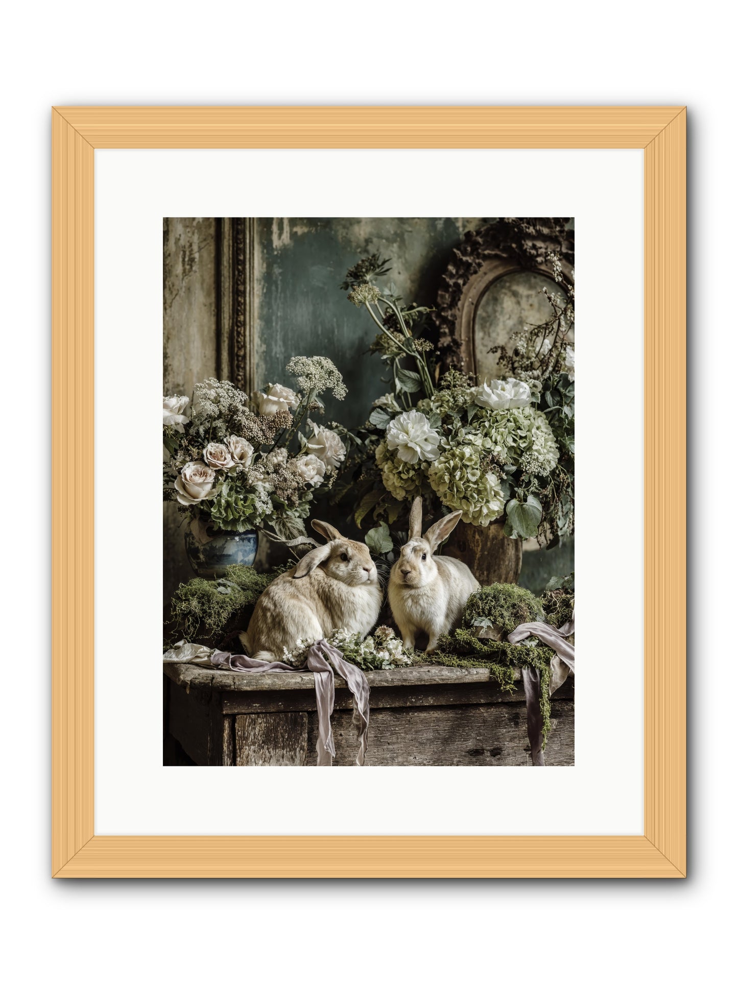 Honneur -- Framed Print - Natural 12x16