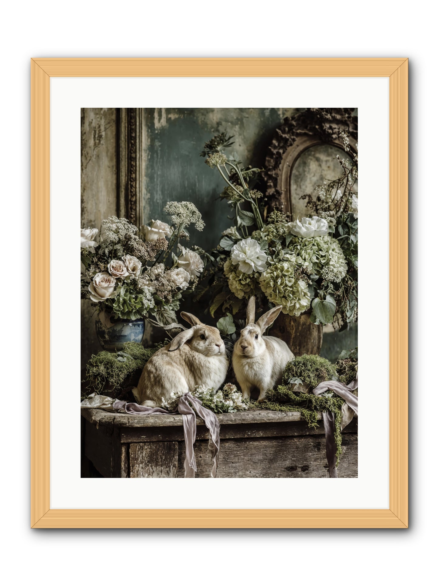 Honneur -- Framed Print - Natural 18x24