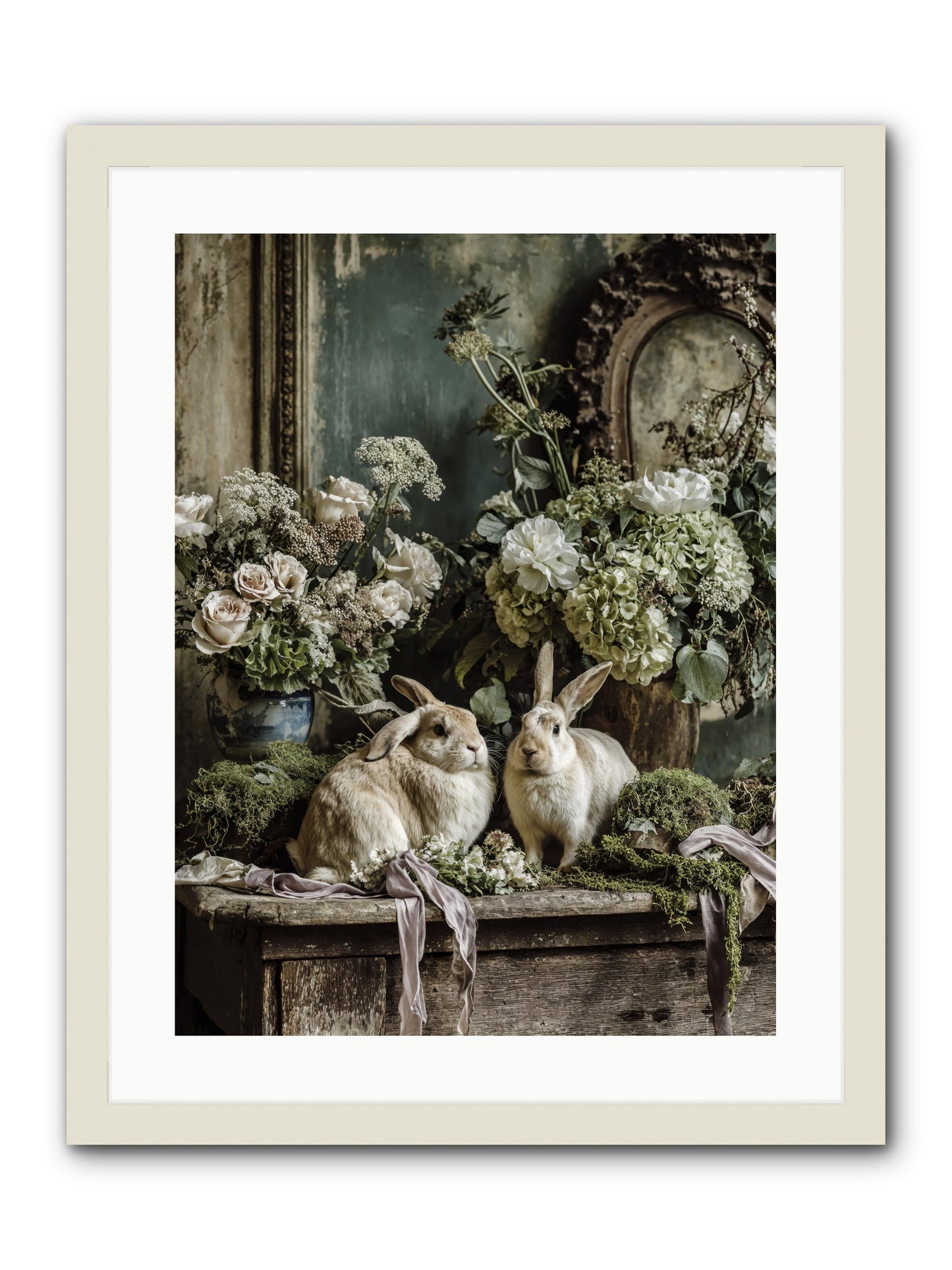 Honneur -- Framed Print - White 18x24