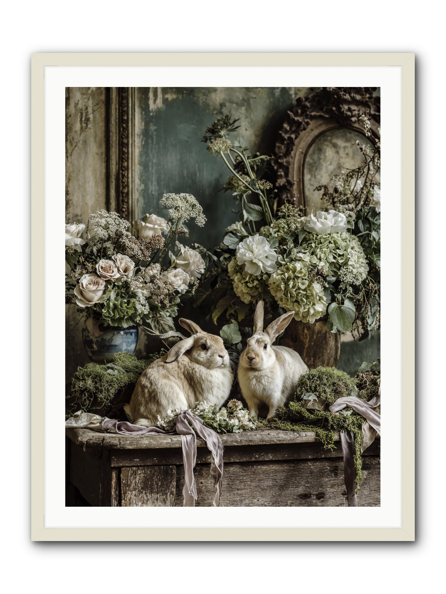 Honneur -- Framed Print - White 30x40