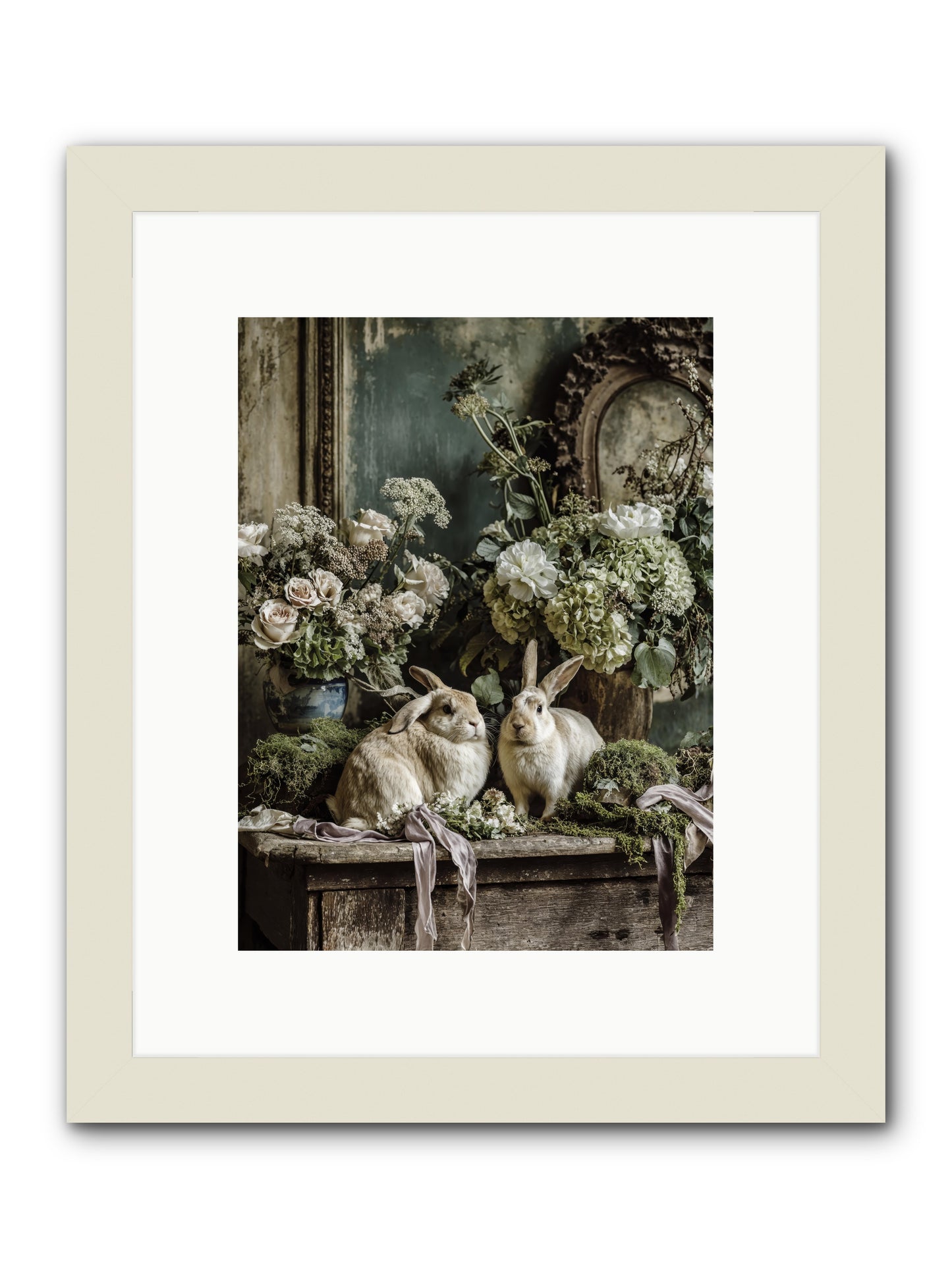 Honneur -- Framed Print - White 9x12