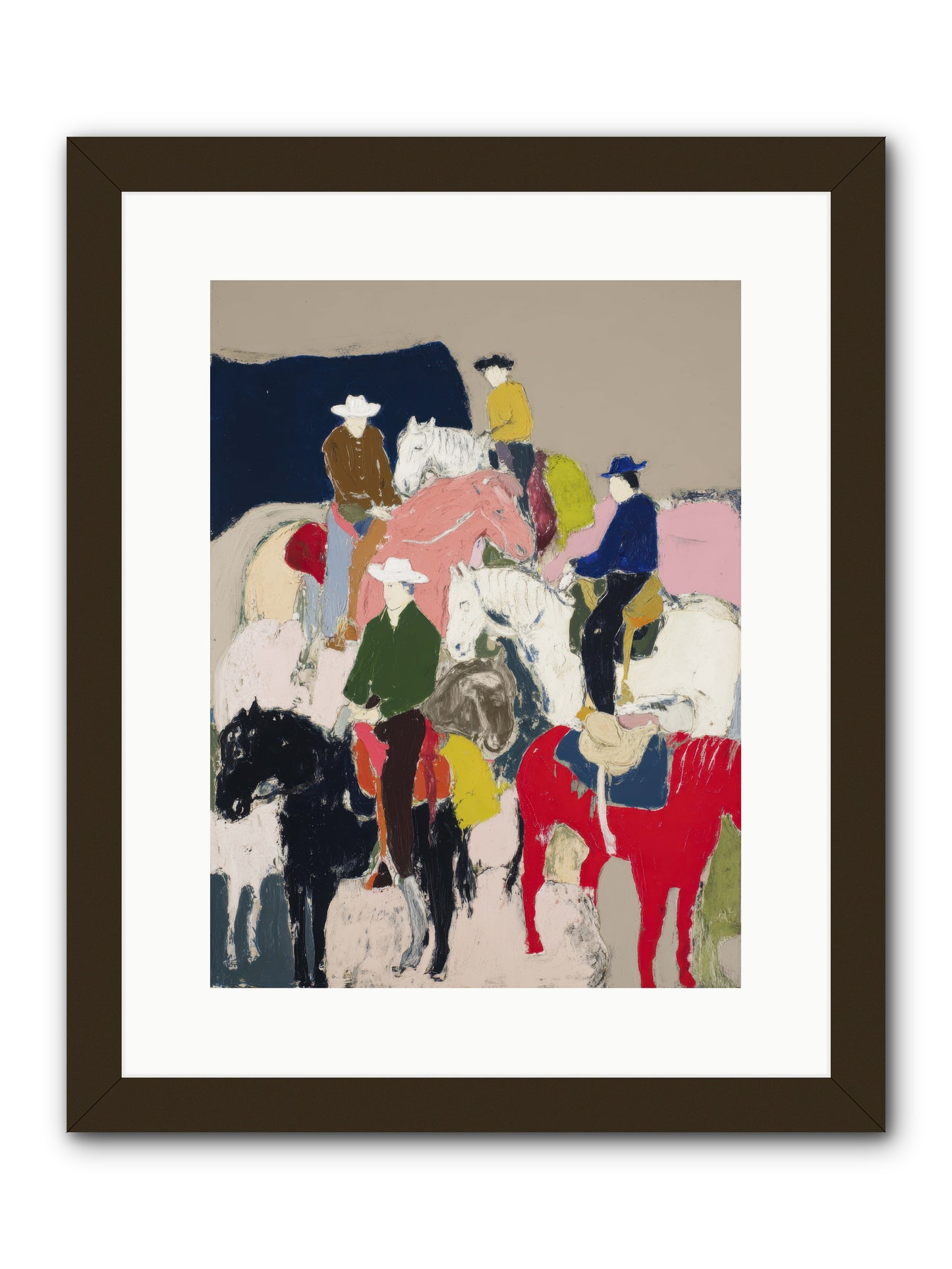 Hooves Writing Stories -- Framed Print - Black 12x16