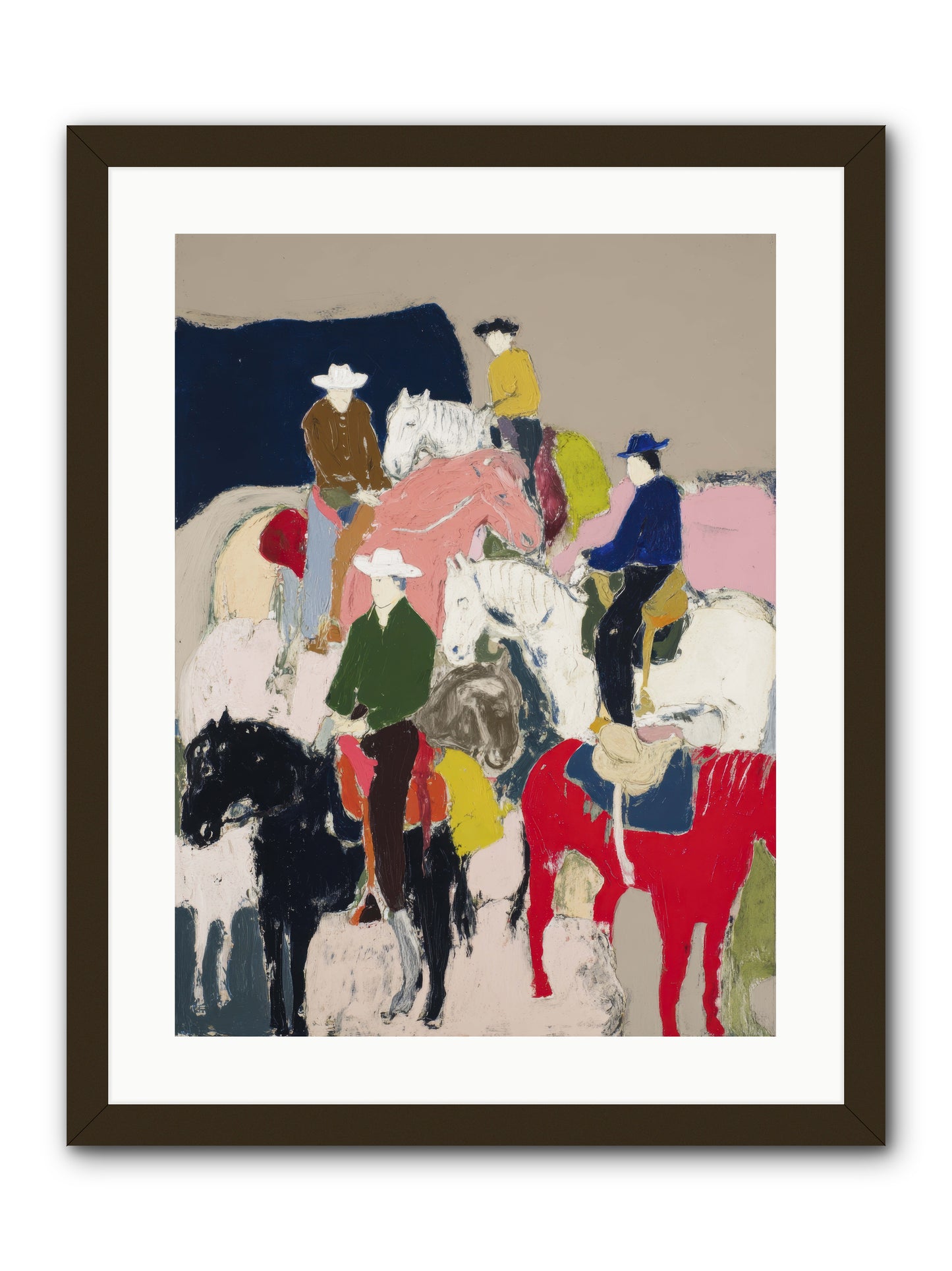 Hooves Writing Stories -- Framed Print - Black 18x24
