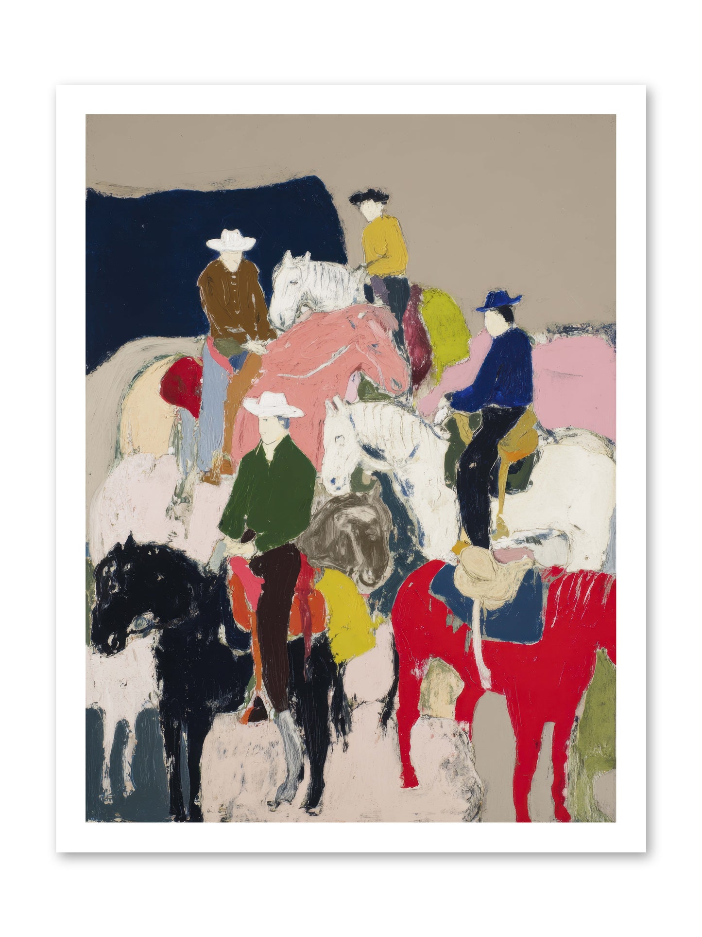 Hooves Writing Stories -- Paper Print 18x24