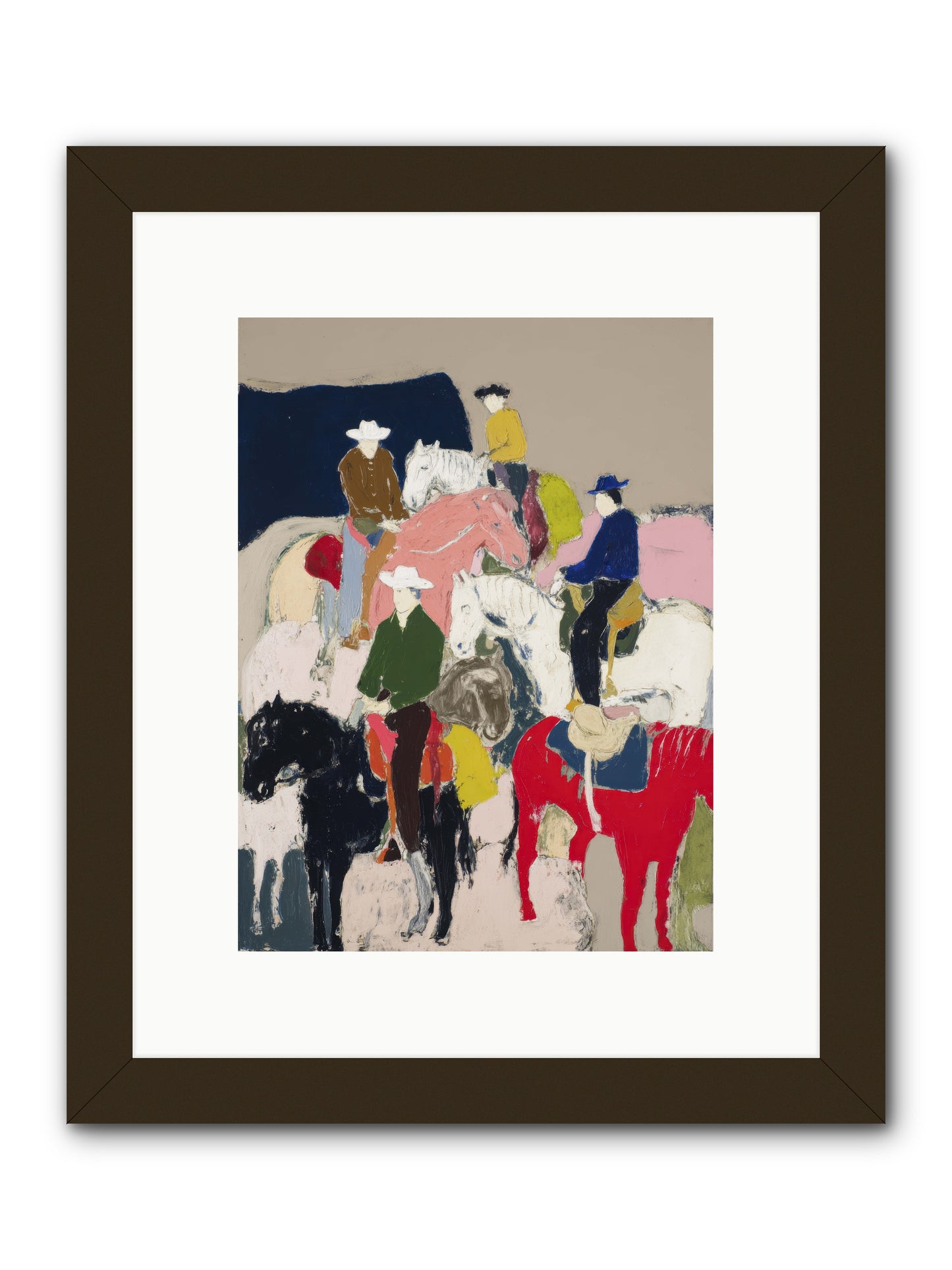 Hooves Writing Stories -- Framed Print - Black 9x12