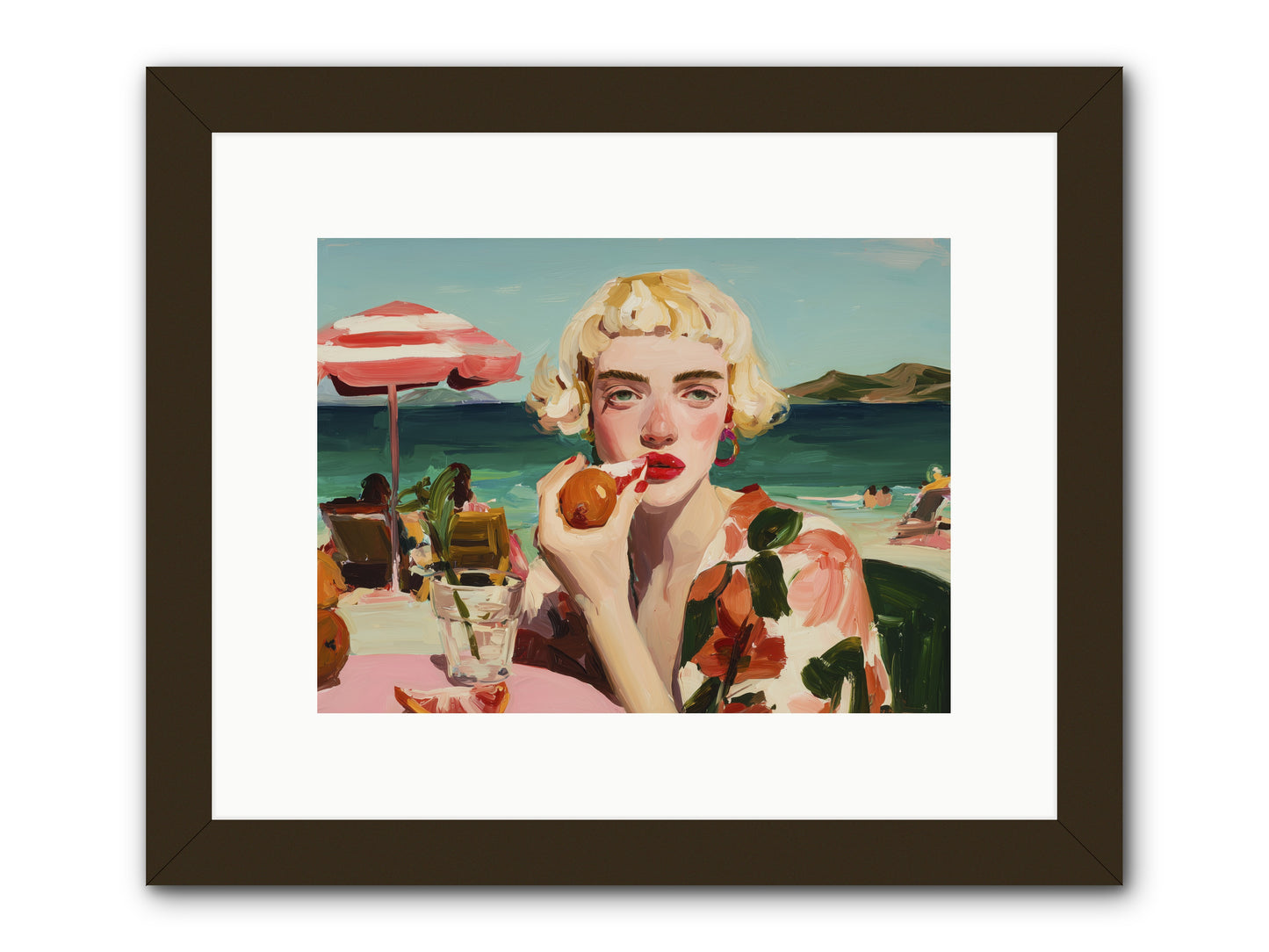 Horizon Hypnosis -- Framed Print - Black 12x9