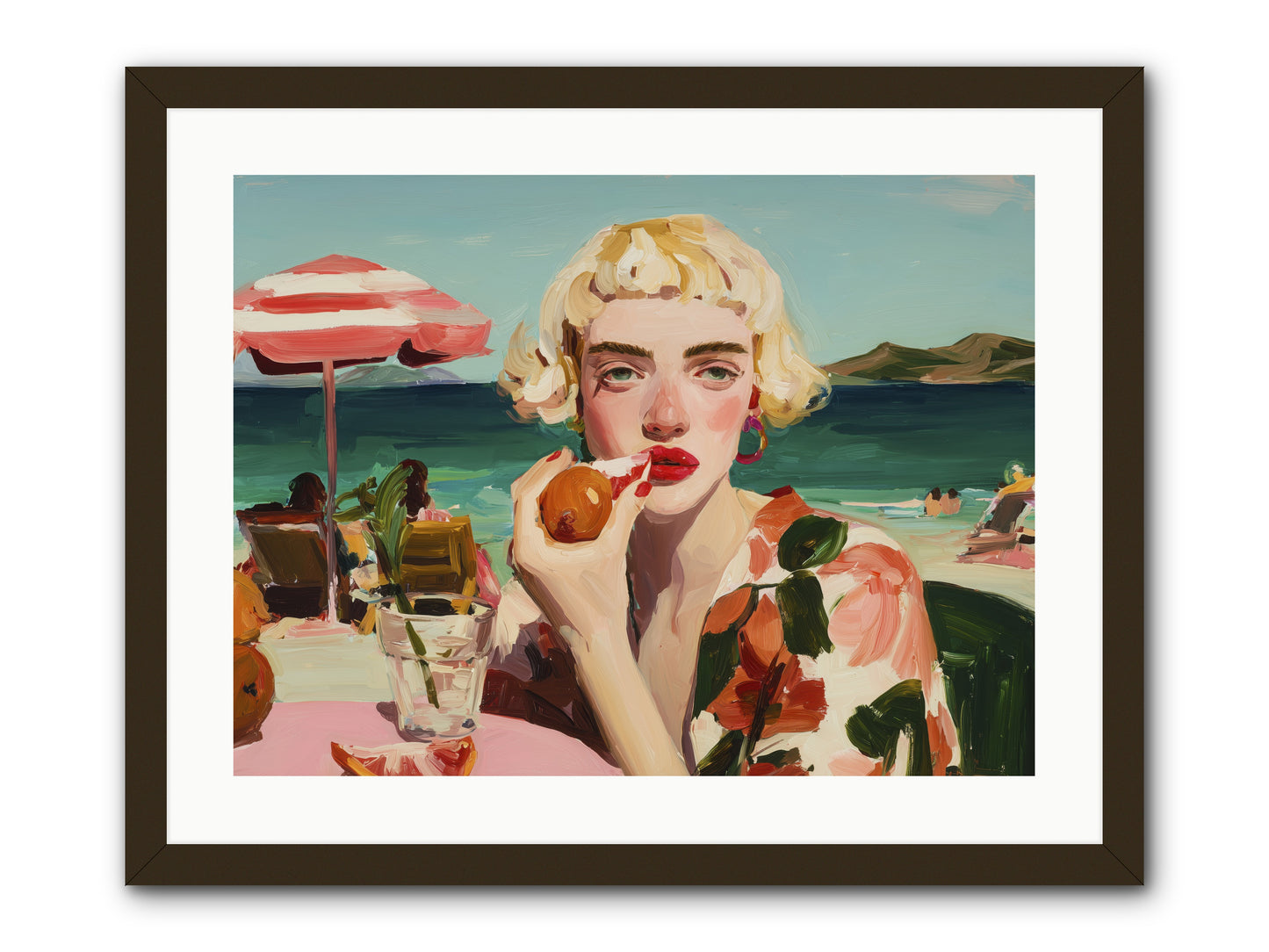 Horizon Hypnosis -- Framed Print - Black 24x18