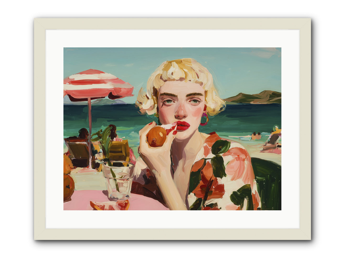 Horizon Hypnosis -- Framed Print - White 24x18