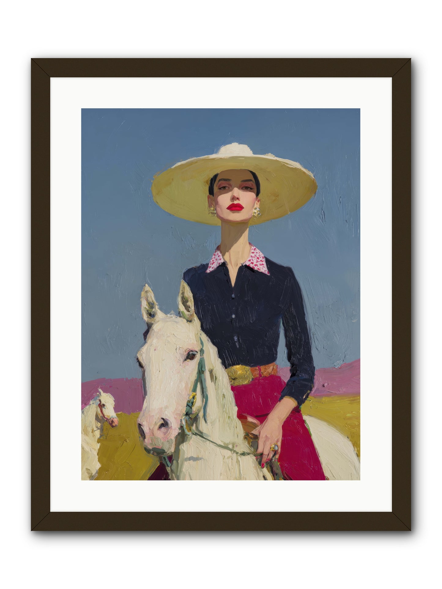 Horizon's Gentle Pull -- Framed Print - Black 18x24