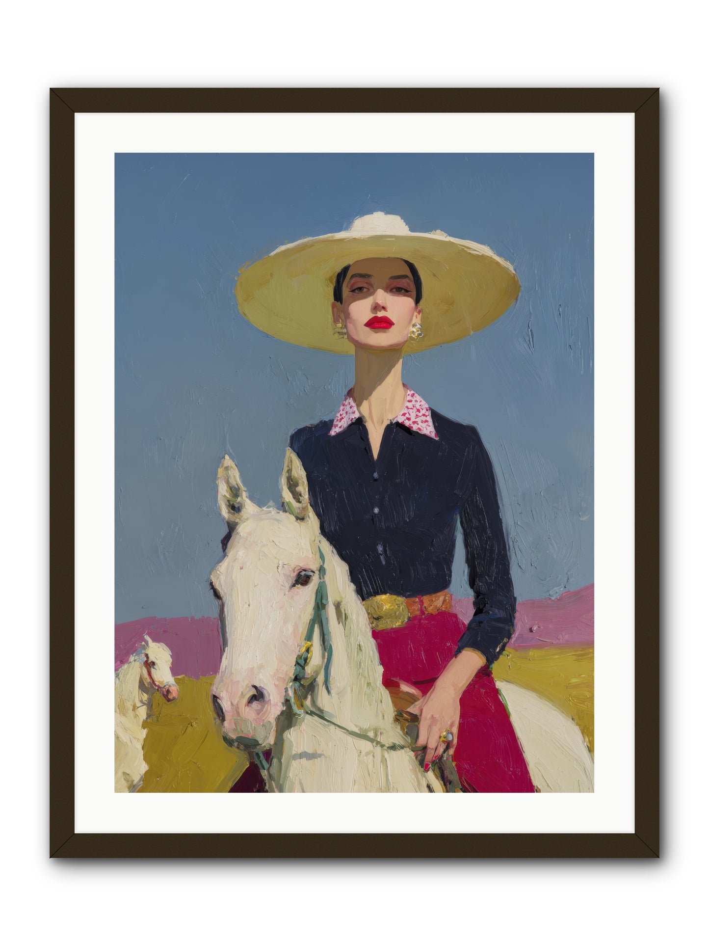 Horizon's Gentle Pull -- Framed Print - Black 24x32