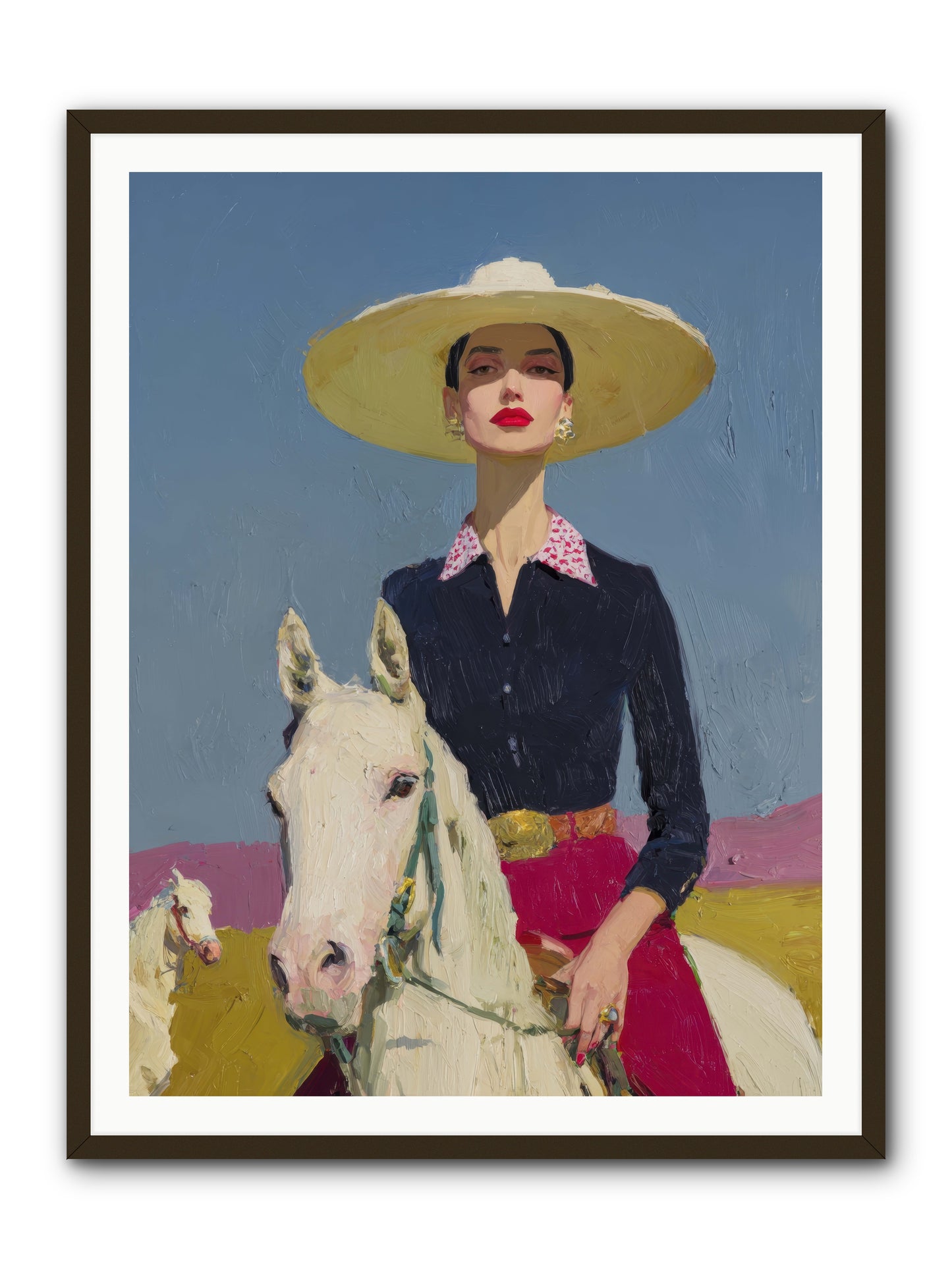 Horizon's Gentle Pull -- Framed Print - Black 36x48