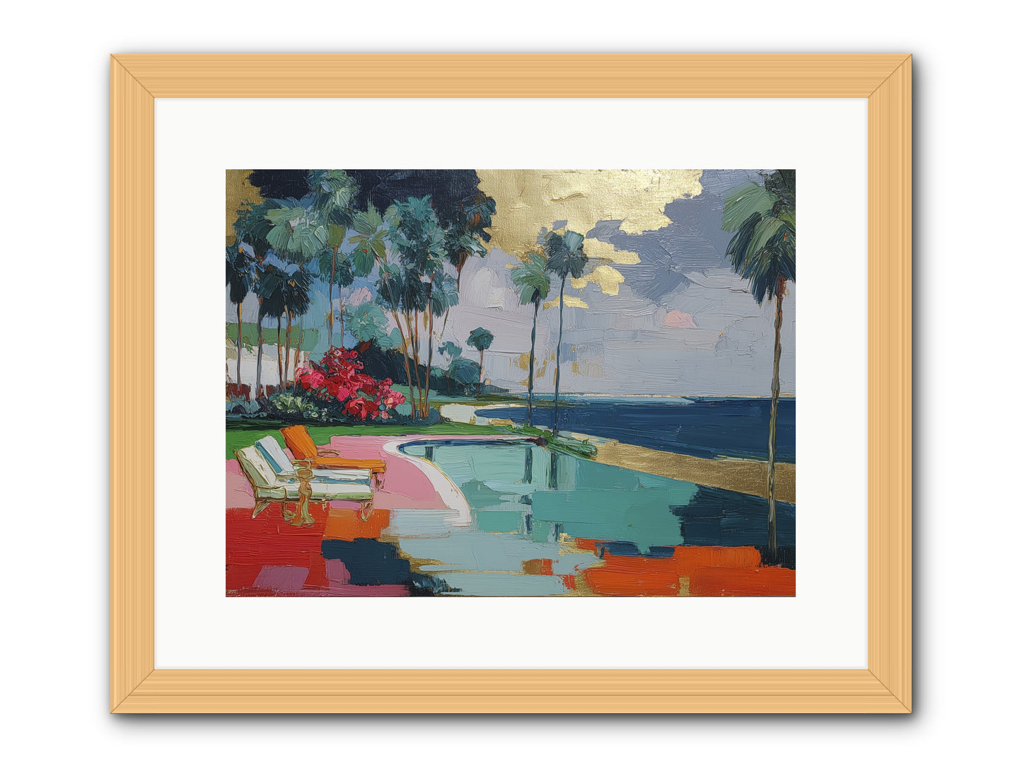Horizon's Invitation -- Framed Print - Natural 16x12