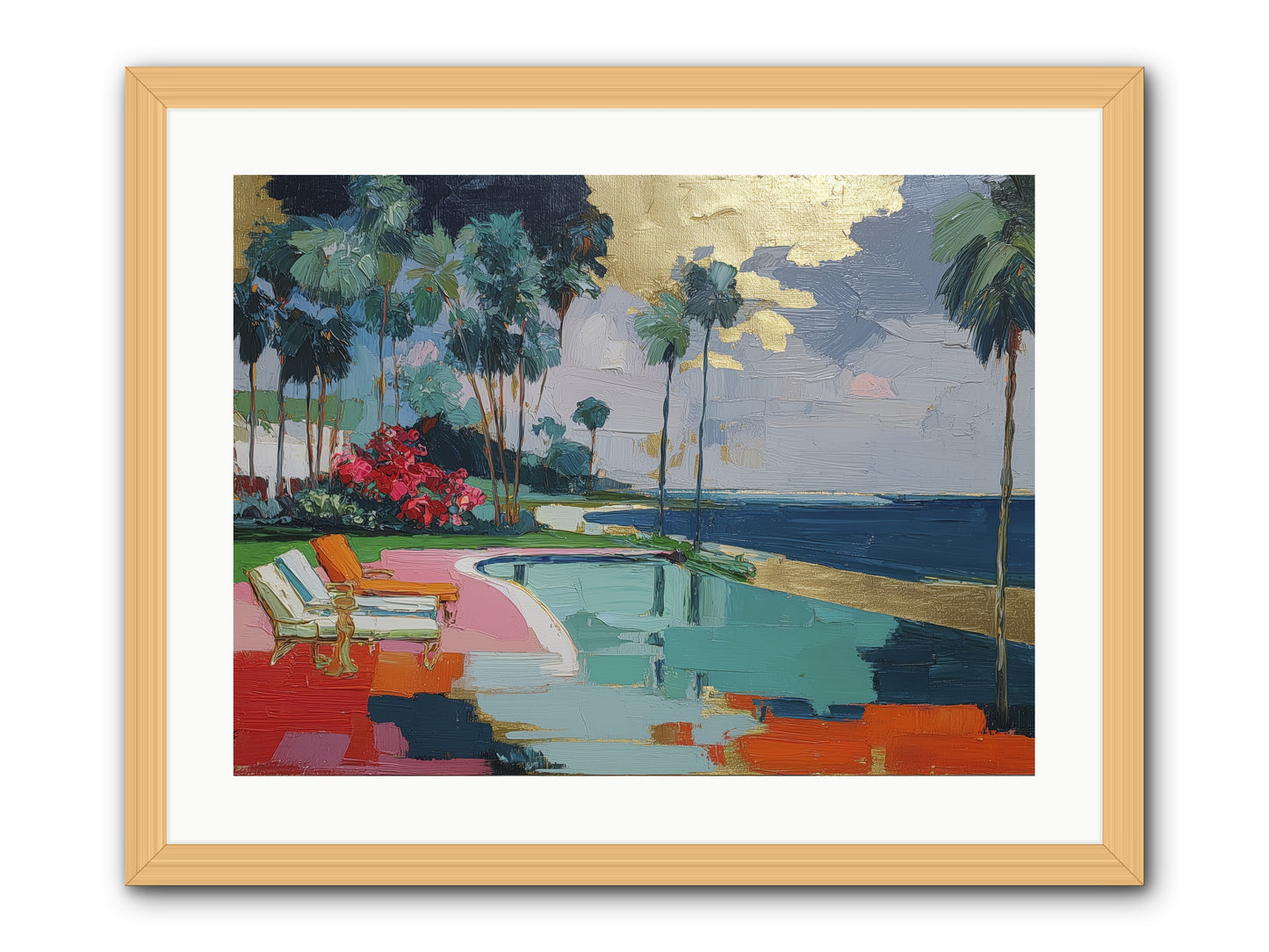 Horizon's Invitation -- Framed Print - Natural 24x18