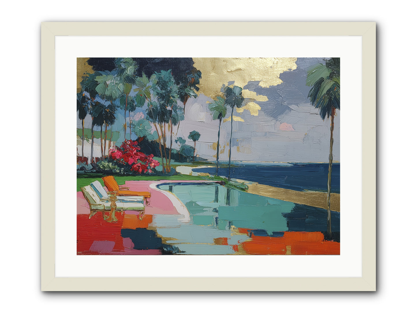 Horizon's Invitation -- Framed Print - White 24x18