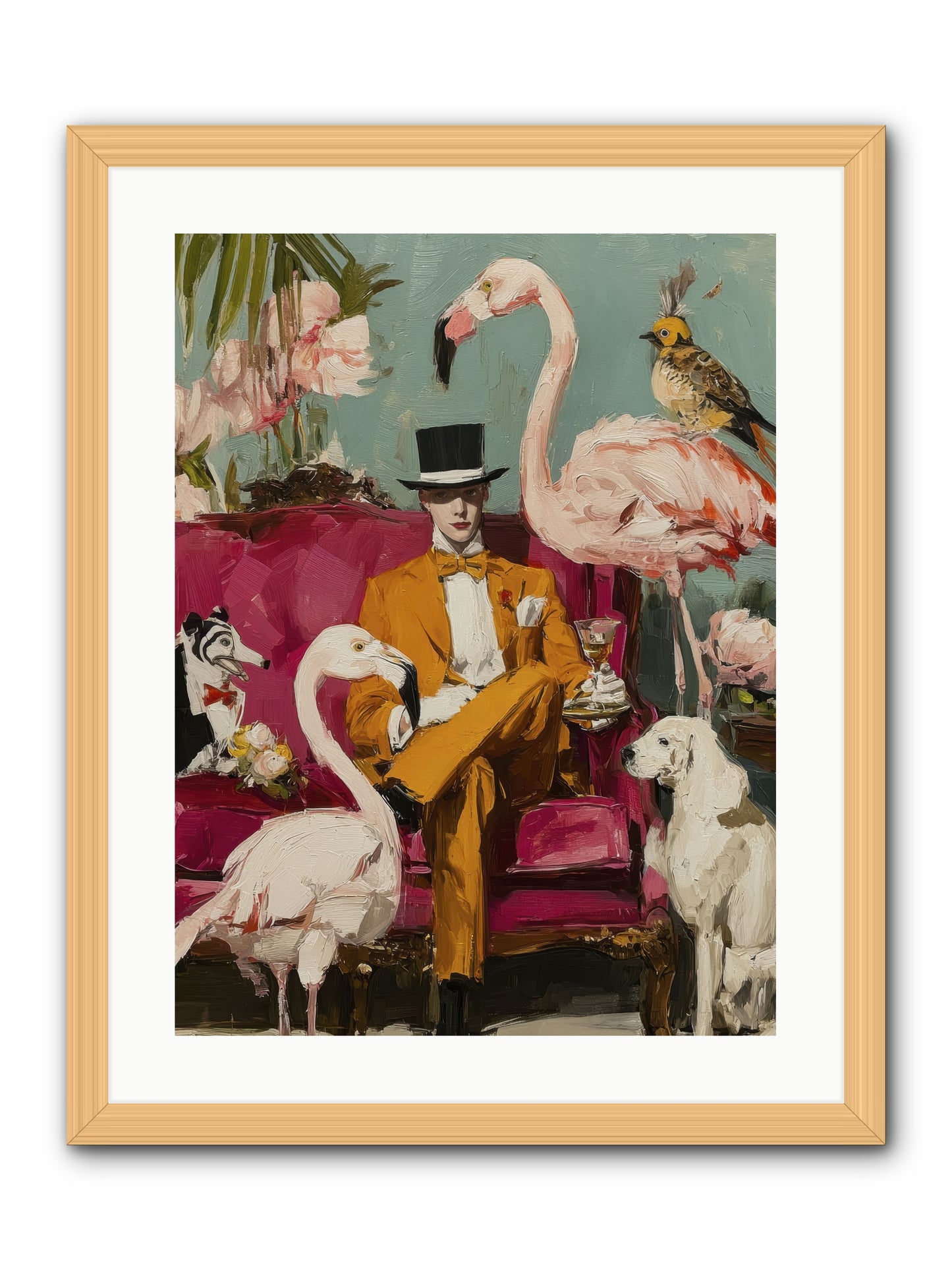 Hours Lost In Wonder -- Framed Print - Natural 18x24