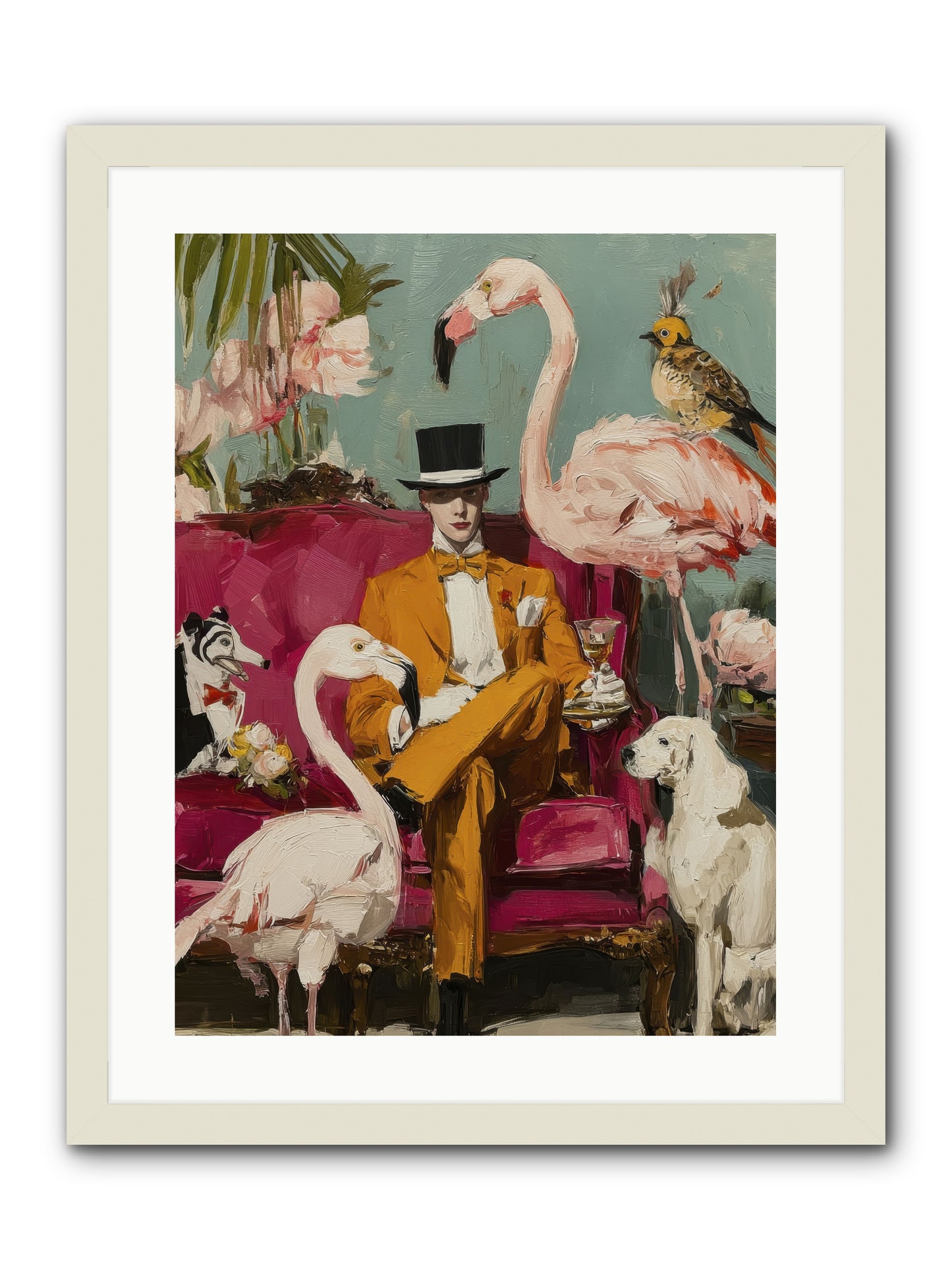 Hours Lost In Wonder -- Framed Print - White 18x24