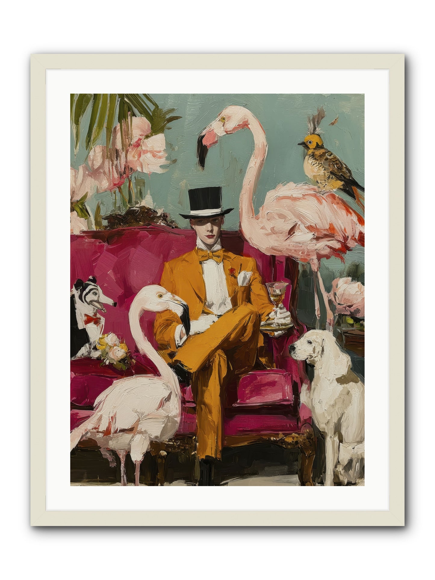 Hours Lost In Wonder -- Framed Print - White 24x32
