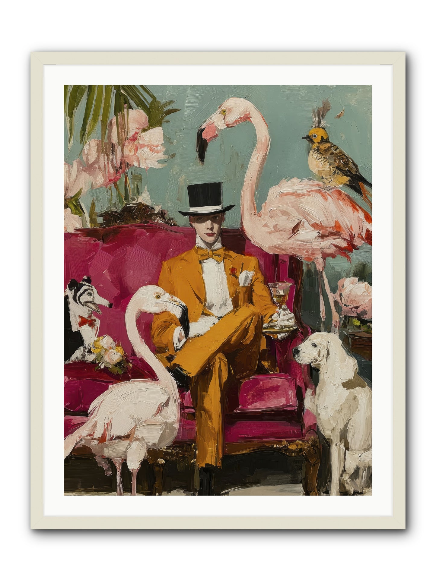 Hours Lost In Wonder -- Framed Print - White 30x40