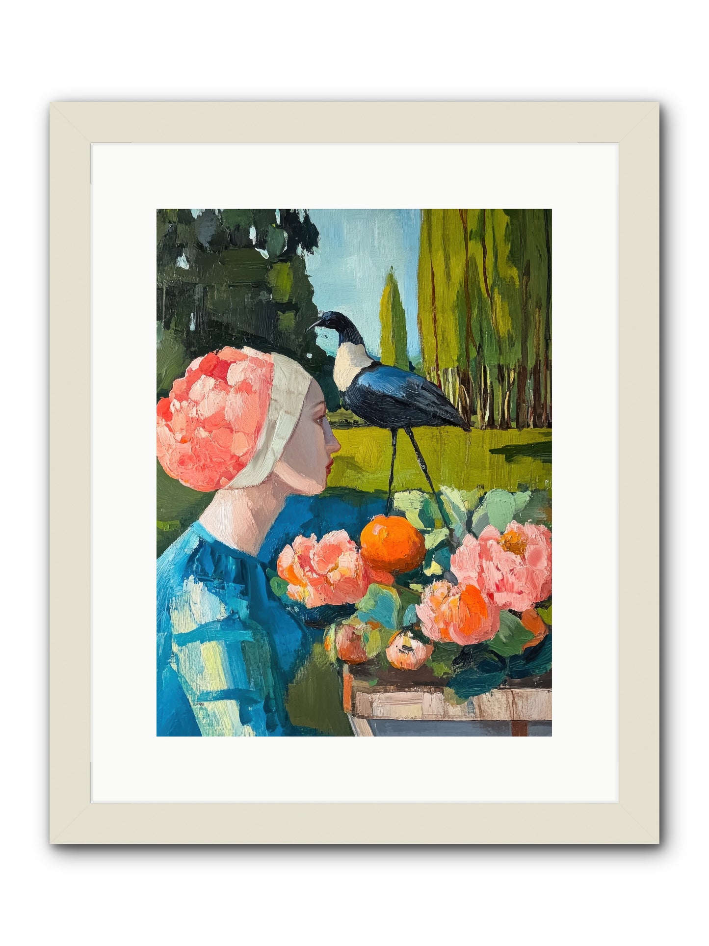 Hours Of Anticipation -- Framed Print - White 12x16