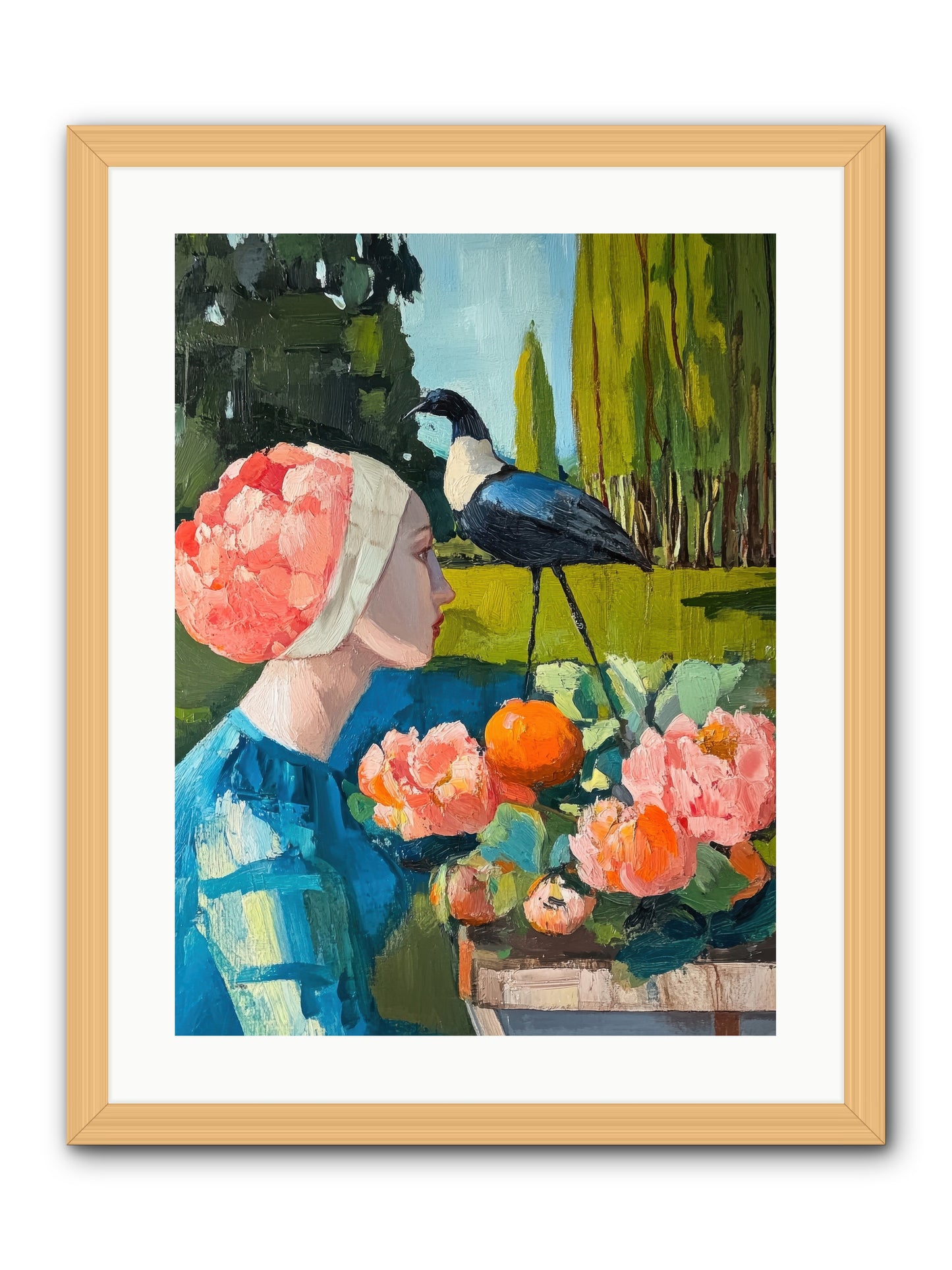 Hours Of Anticipation -- Framed Print - Natural 18x24