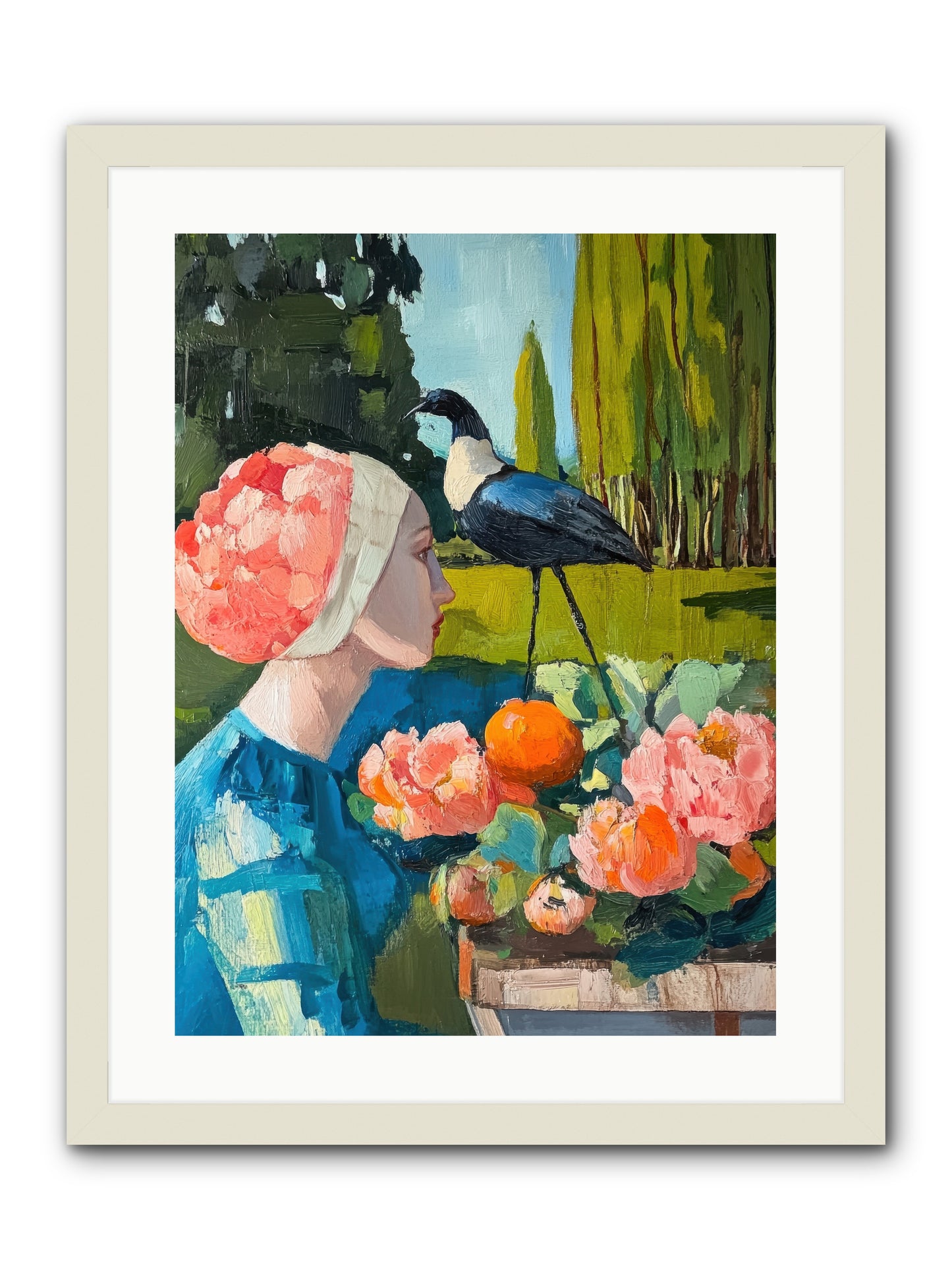 Hours Of Anticipation -- Framed Print - White 18x24