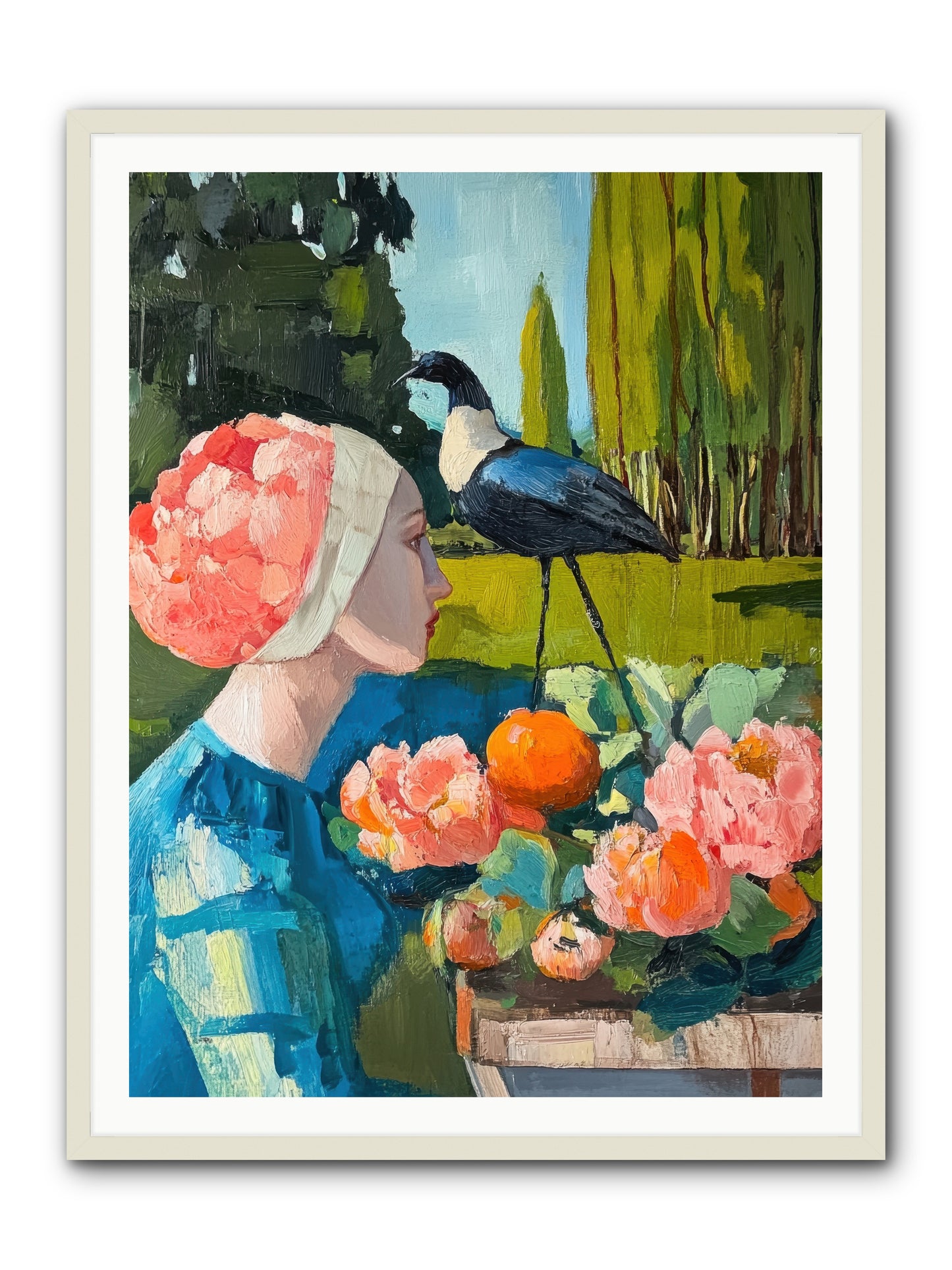 Hours Of Anticipation -- Framed Print - White 36x48
