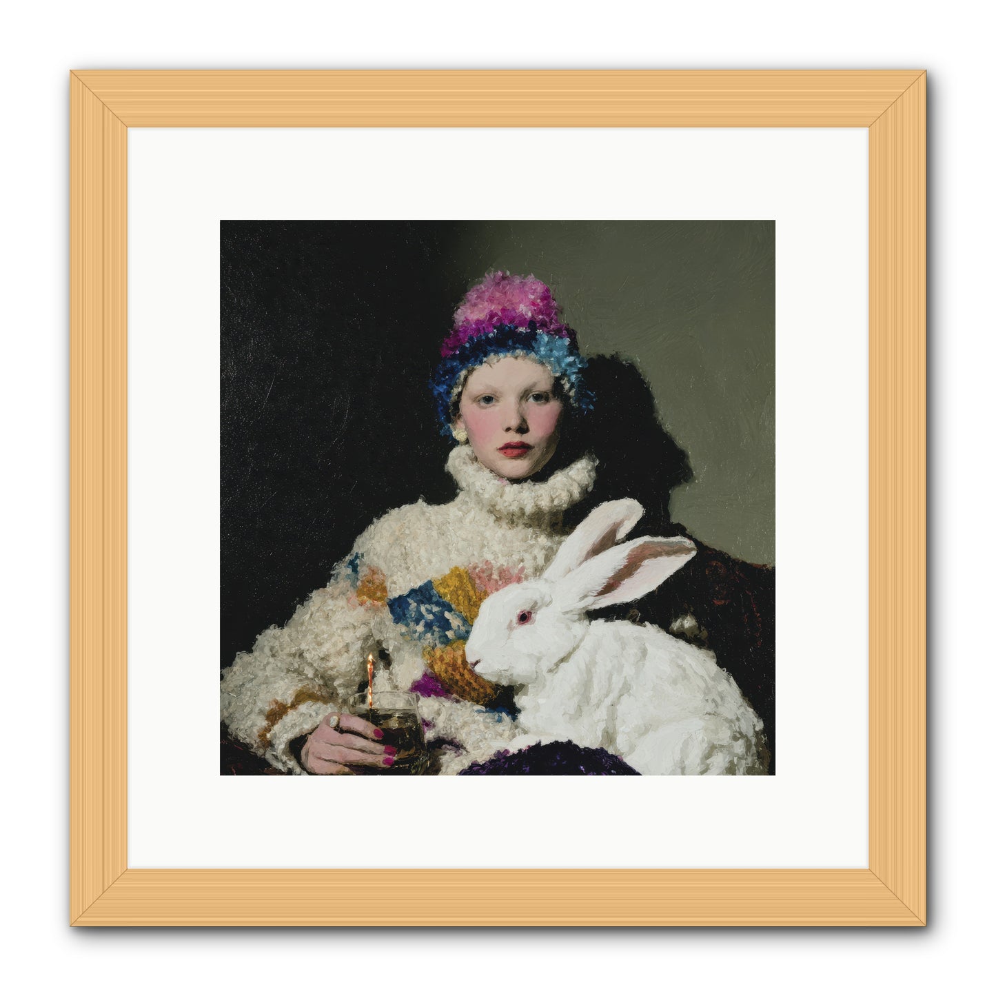 How Opal Learned to Dream -- Framed Print - Natural 12x12