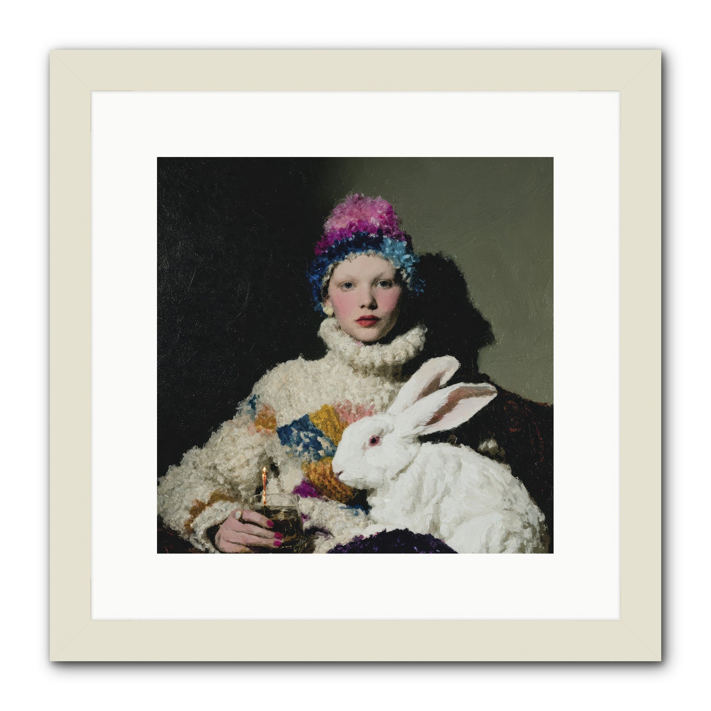How Opal Learned to Dream -- Framed Print - White 12x12