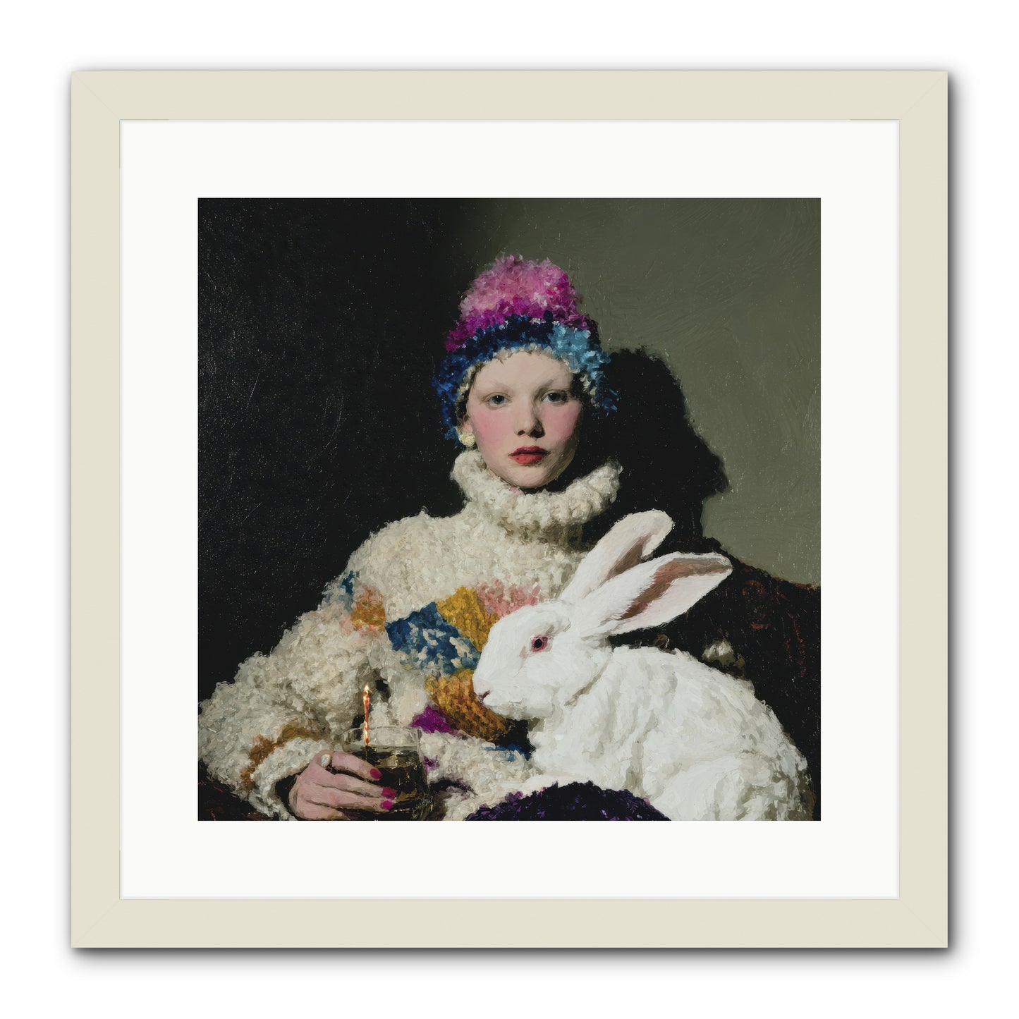 How Opal Learned to Dream -- Framed Print - White 16x16