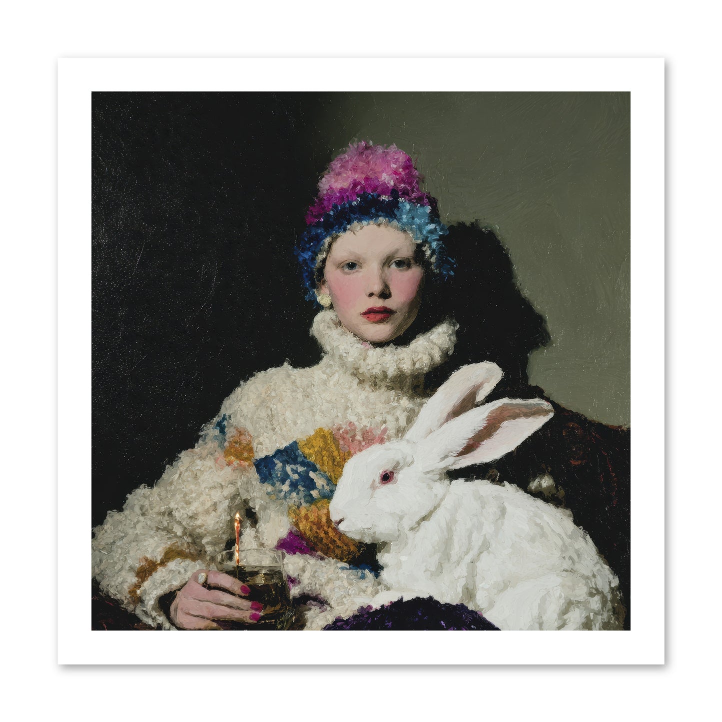 How Opal Learned to Dream -- Loose Canvas Print 16x16